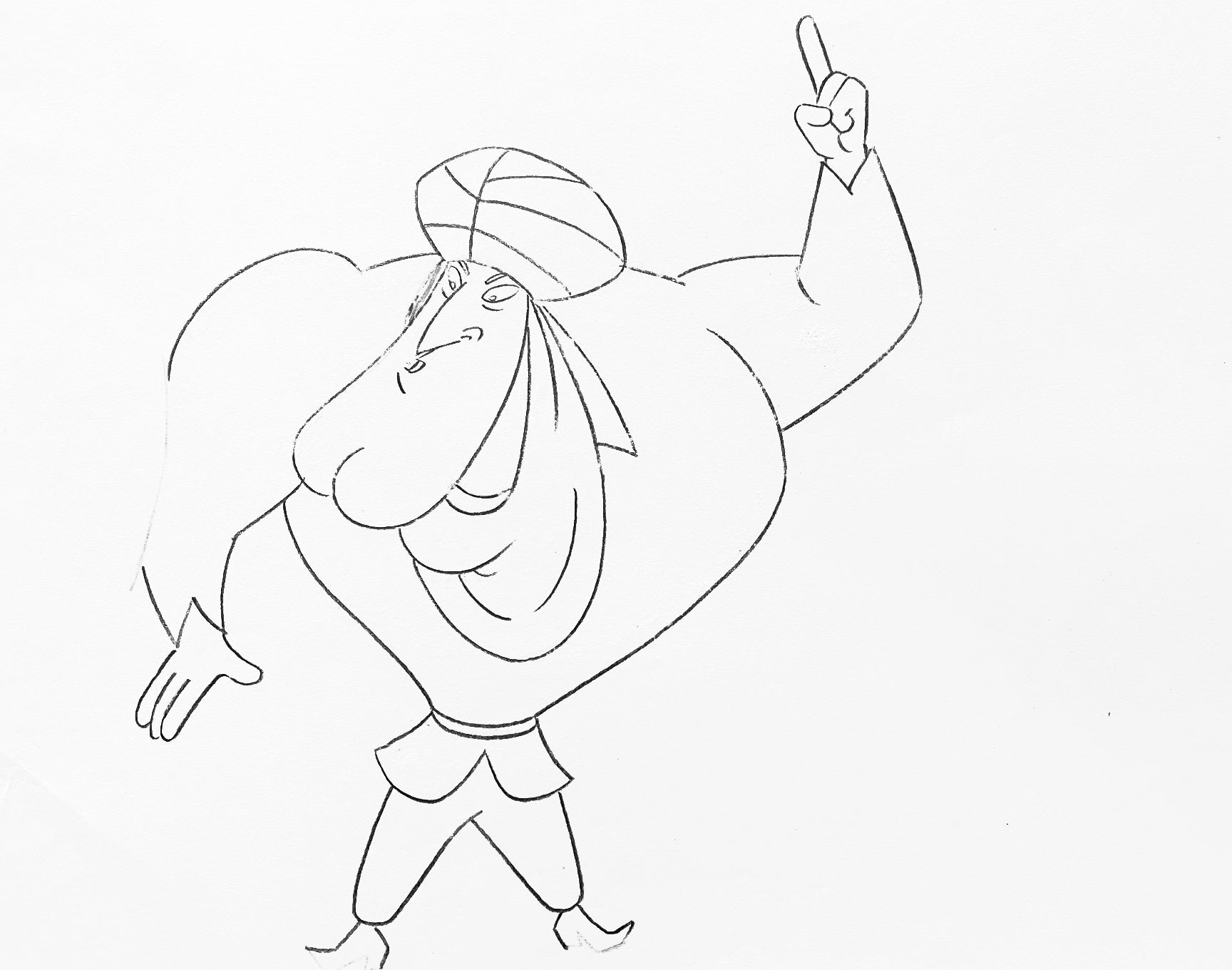 The Pink Panther Show MGM United Artists Original Production Animation Cel with Paired Pencil Sketch
