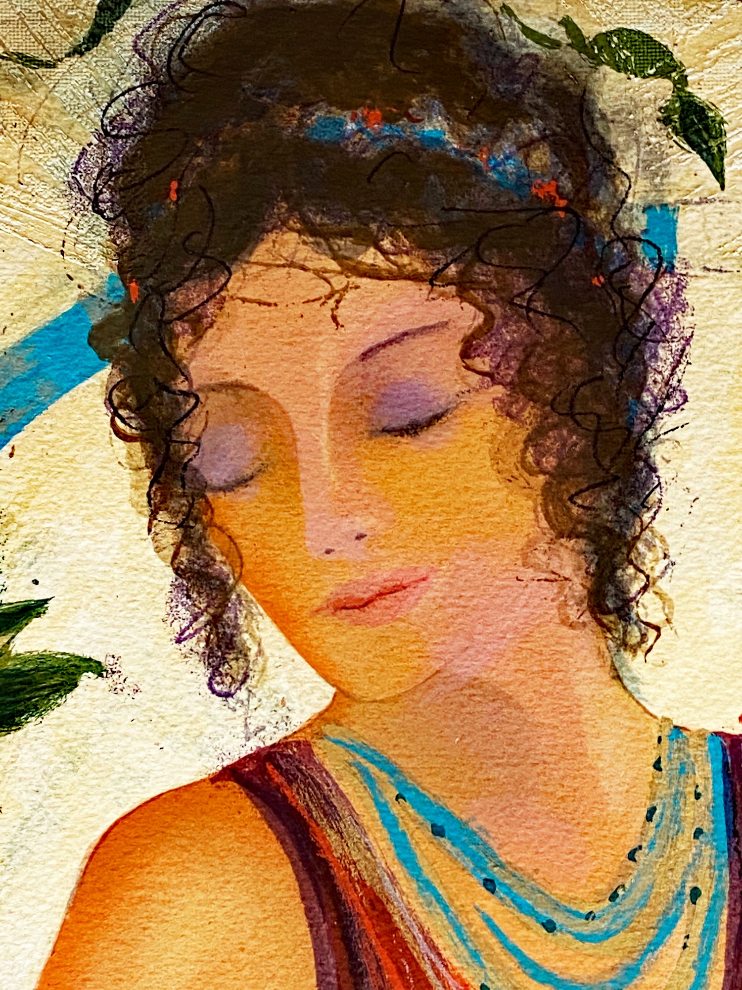 Olympian Myth IV Janet Treby Serigraph Print Artist Hand Signed and Numbered