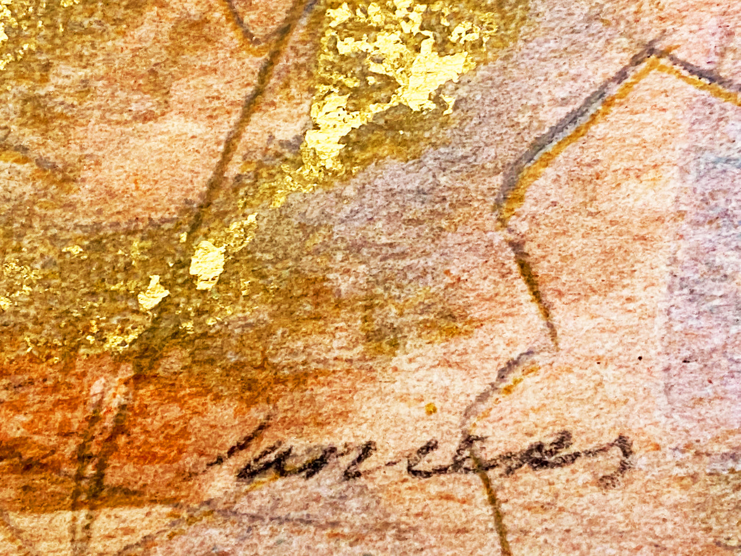 Two Dancers Janet Treby Serigraph Print Artist Hand Signed and Numbered