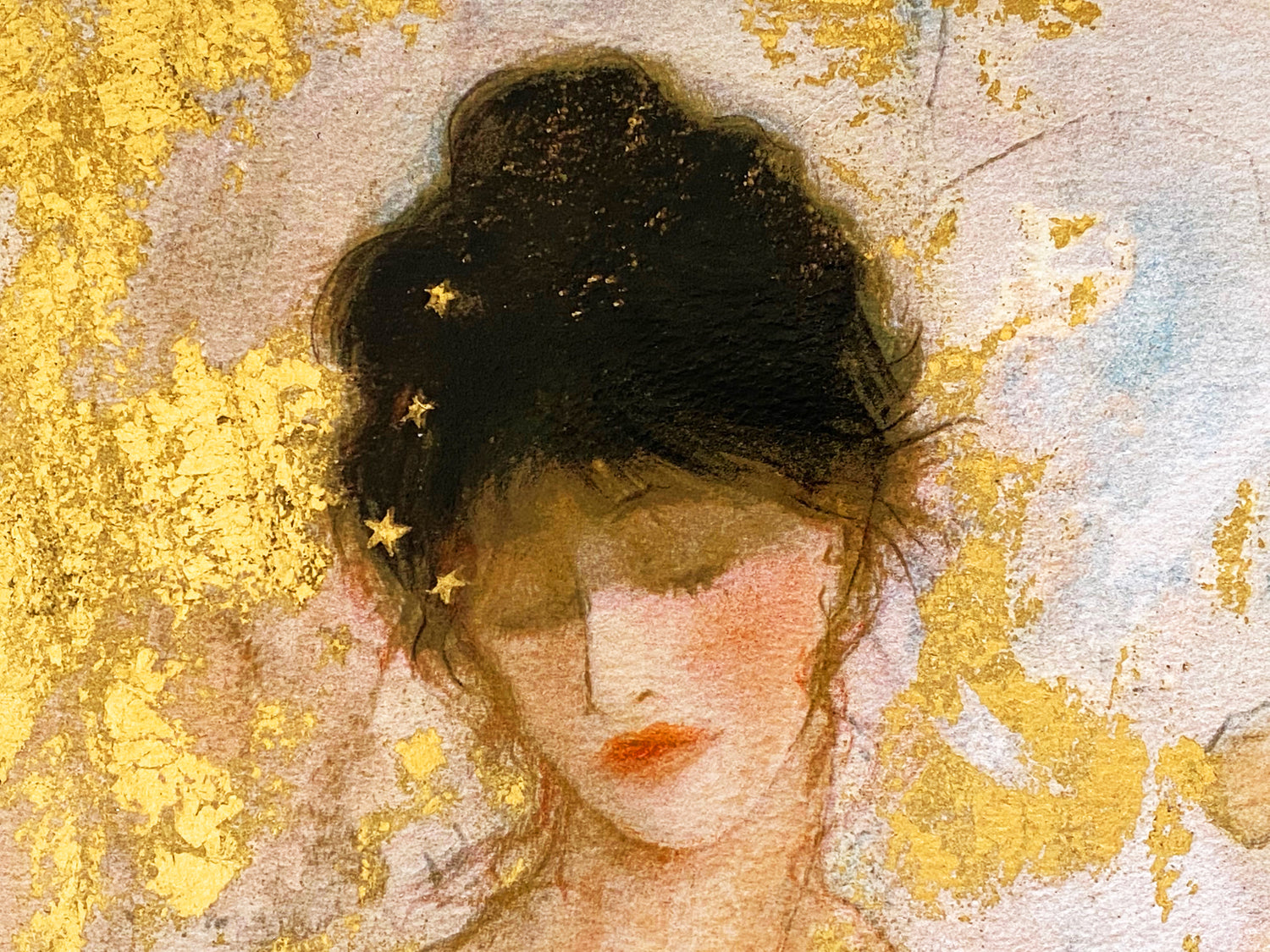 Two Dancers Janet Treby Serigraph Print Artist Hand Signed and Numbered