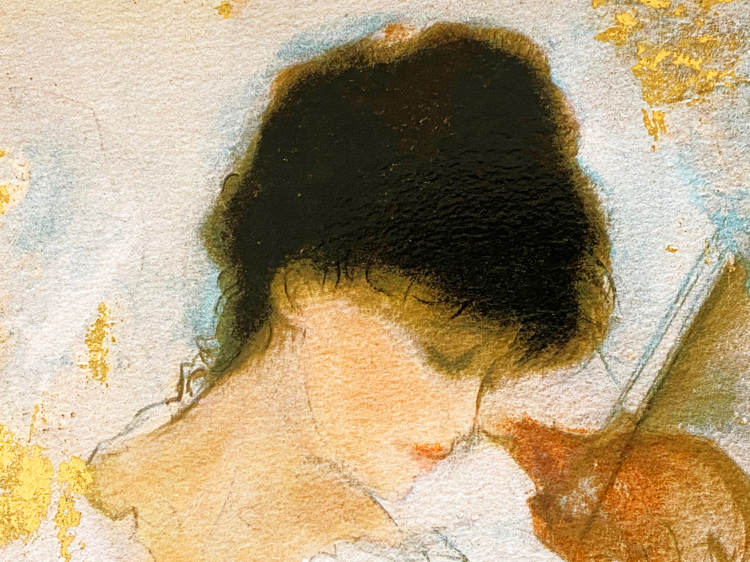 Two Dancers Janet Treby Serigraph Print Artist Hand Signed and Numbered