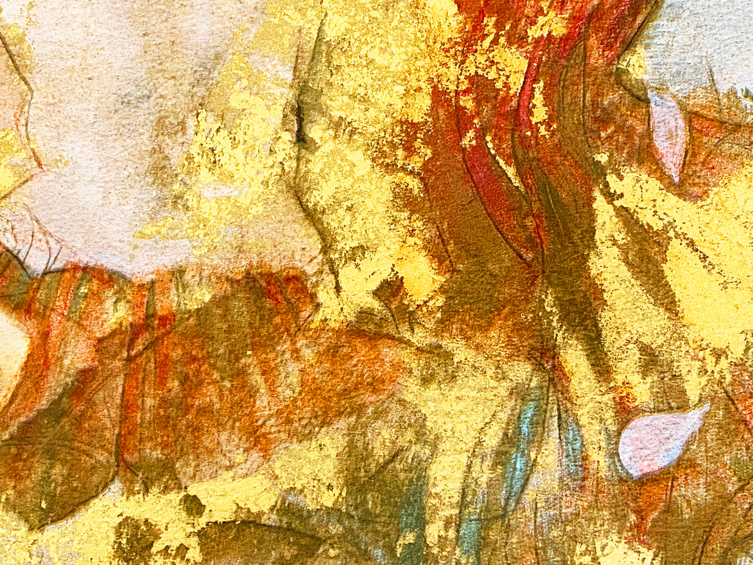 Two Dancers Janet Treby Serigraph Print Artist Hand Signed and Numbered