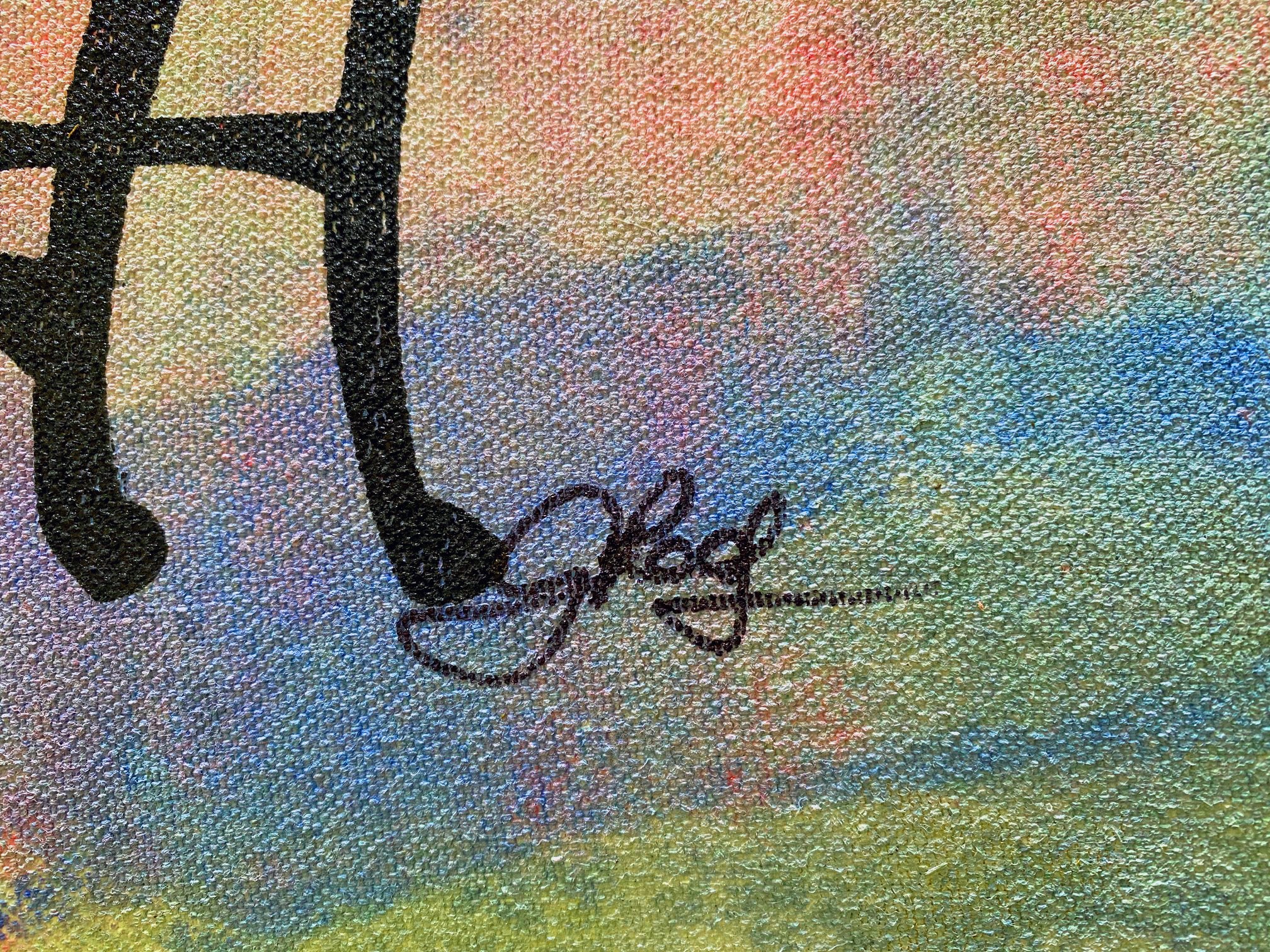 Snow White Gail Rodgers Acrylic Silkscreen Painting on Canvas from her Mirror Mirror Series Artist Hand Signed