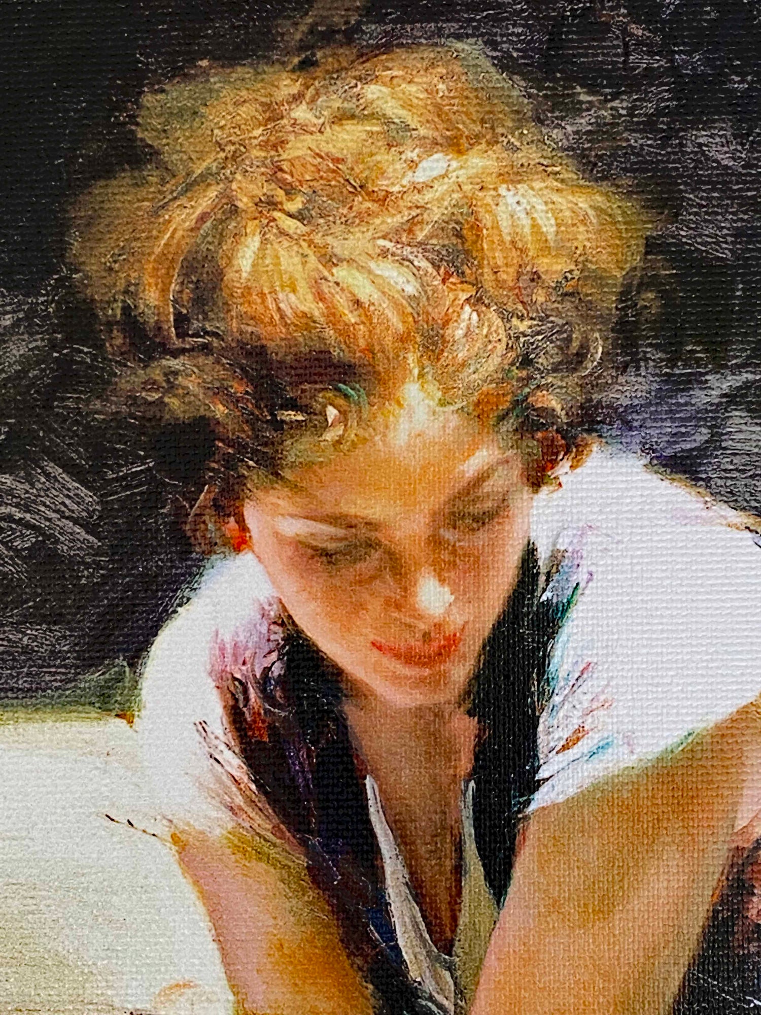 Whispering Heart Pino Daeni Canvas Giclée Print Artist Hand Signed and Numbered