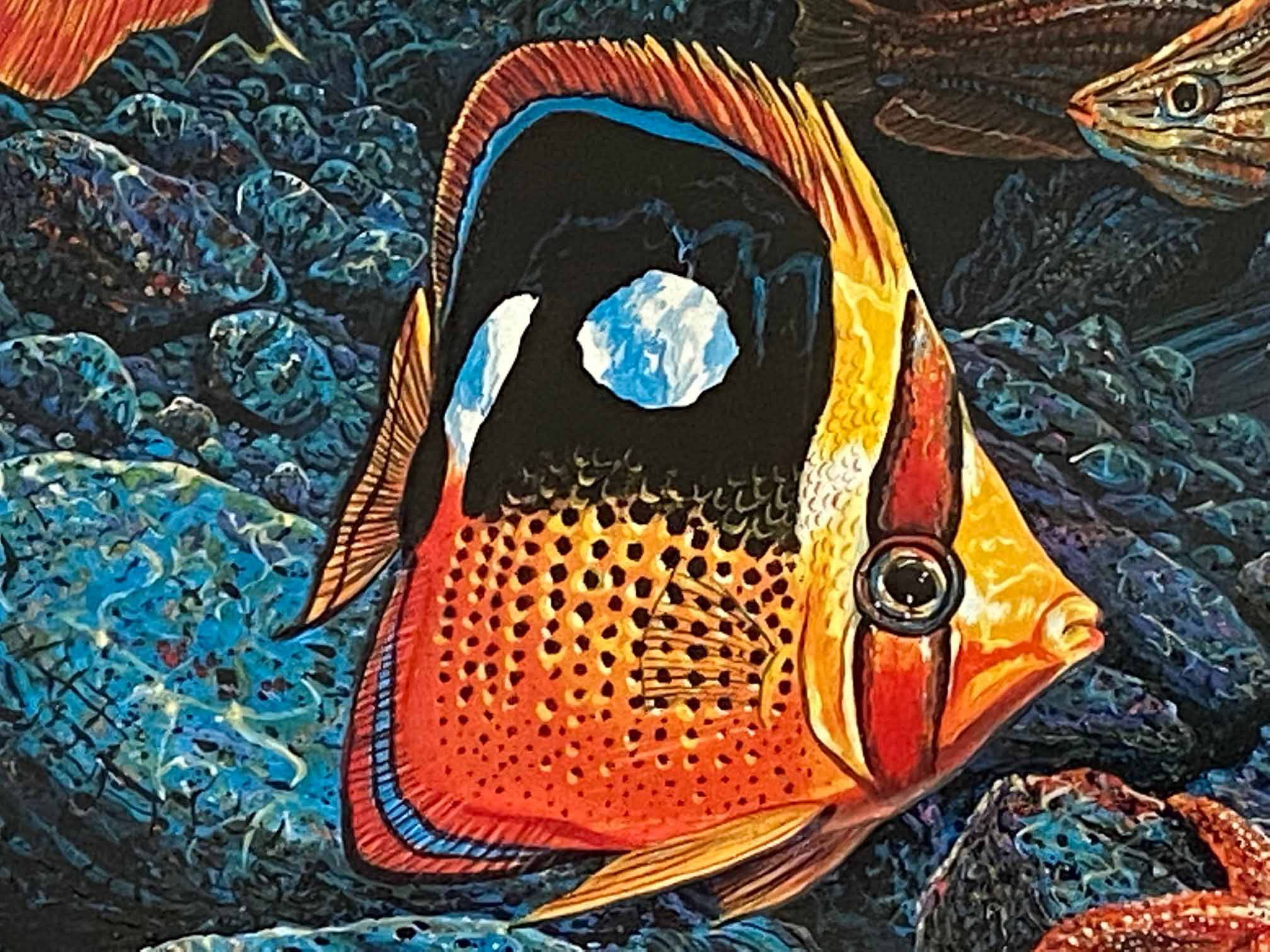 Undersea Waltz Robert Lyn Nelson Mixed Media Print Artist Hand Signed and Numbered