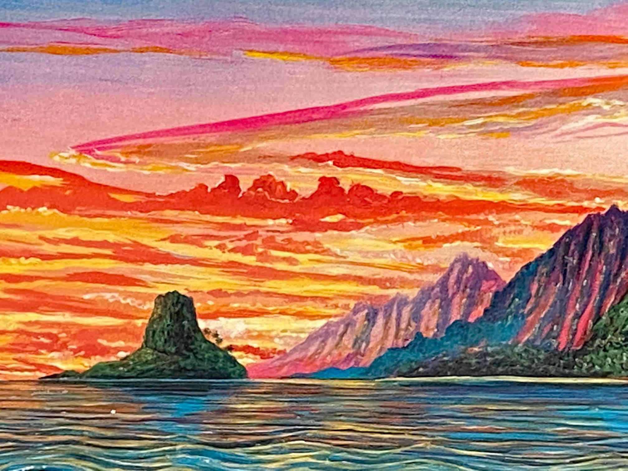 Undersea Waltz Robert Lyn Nelson Mixed Media Print Artist Hand Signed and Numbered