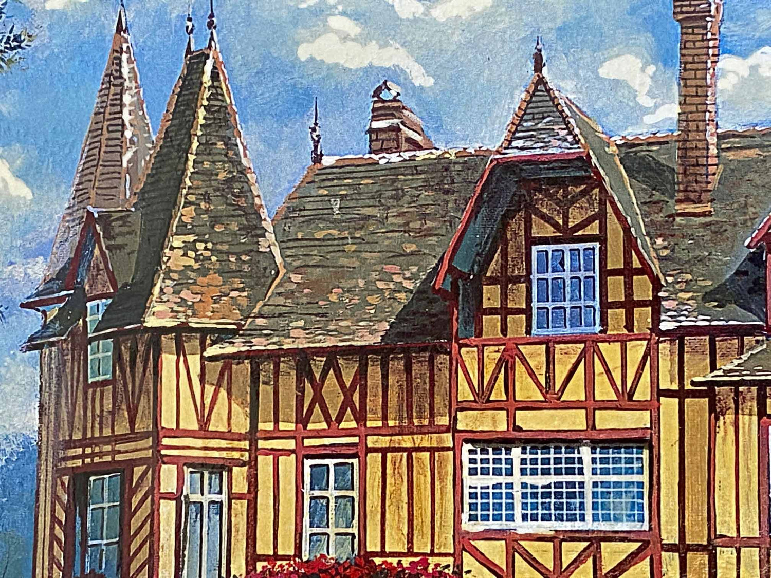 Castle in the Woods Anatoly Metlan Lithograph Print Artist Hand Signed and Numbered