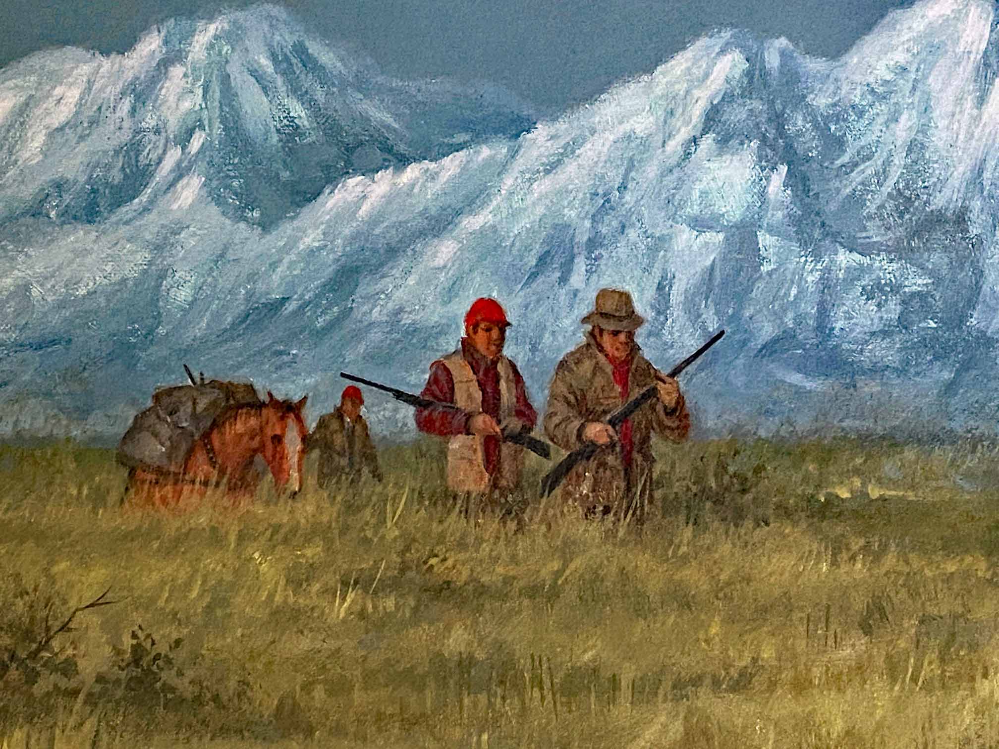 Grizzly Encounter Larry Fanning Artist Proof Lithograph Print on Paper Artist Hand Signed and AP Numbered