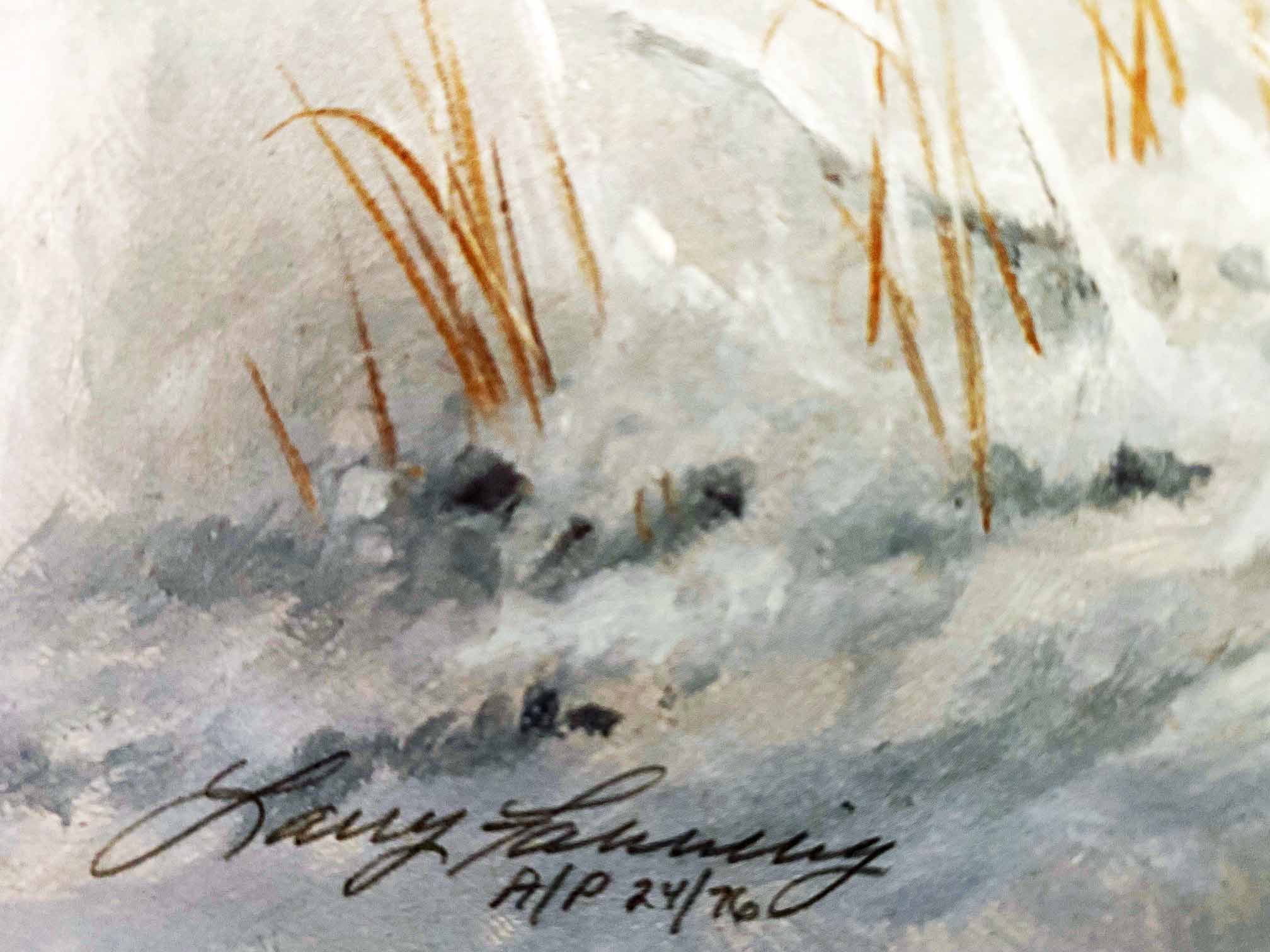 Bedded Down Larry Fanning Artist Proof Lithograph Print on Paper Artist Hand Signed and AP Numbered