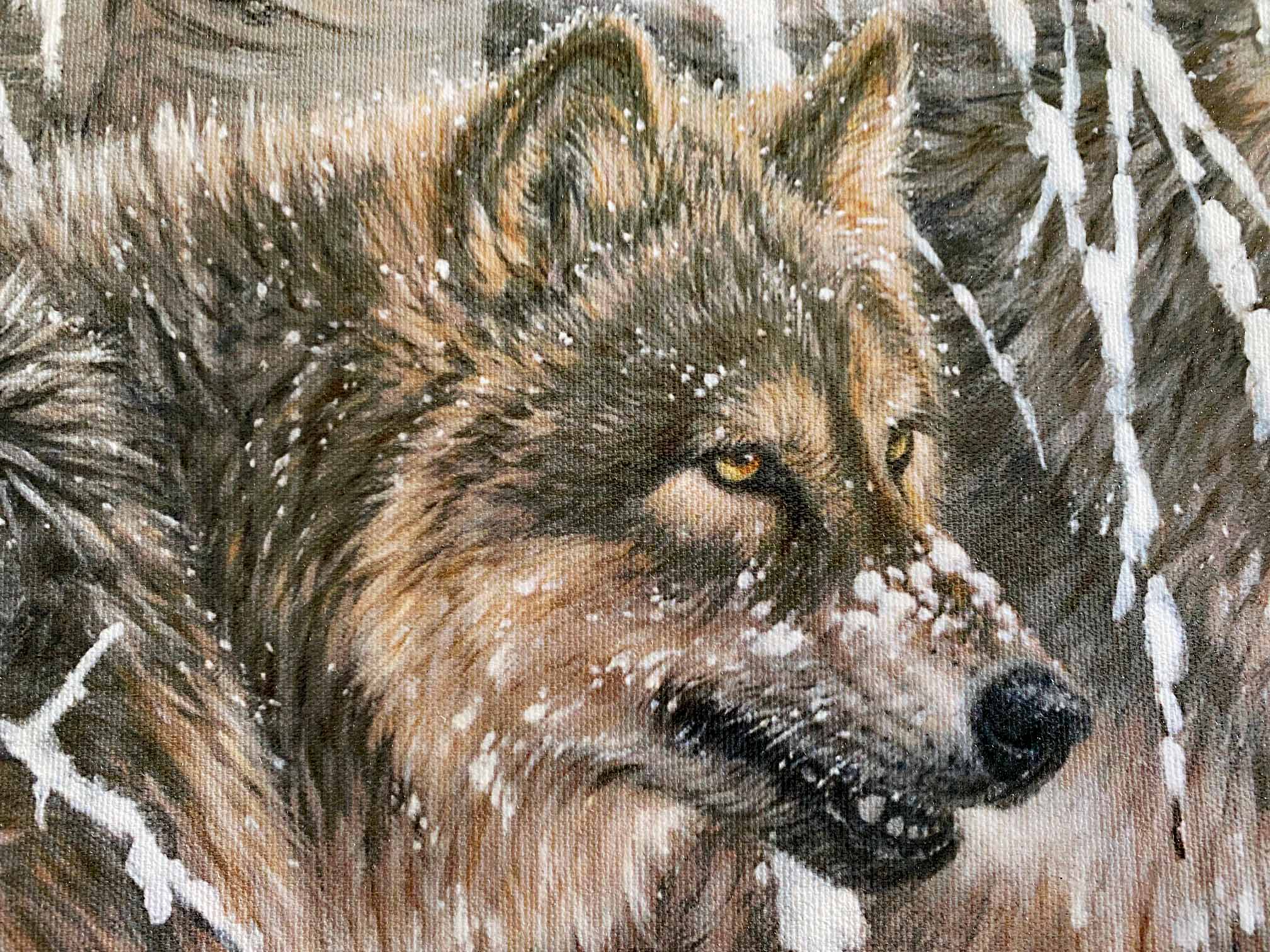 Edge of Winter Larry Fanning Artist Proof Giclée on Canvas Artist Hand Signed and AP Numbered