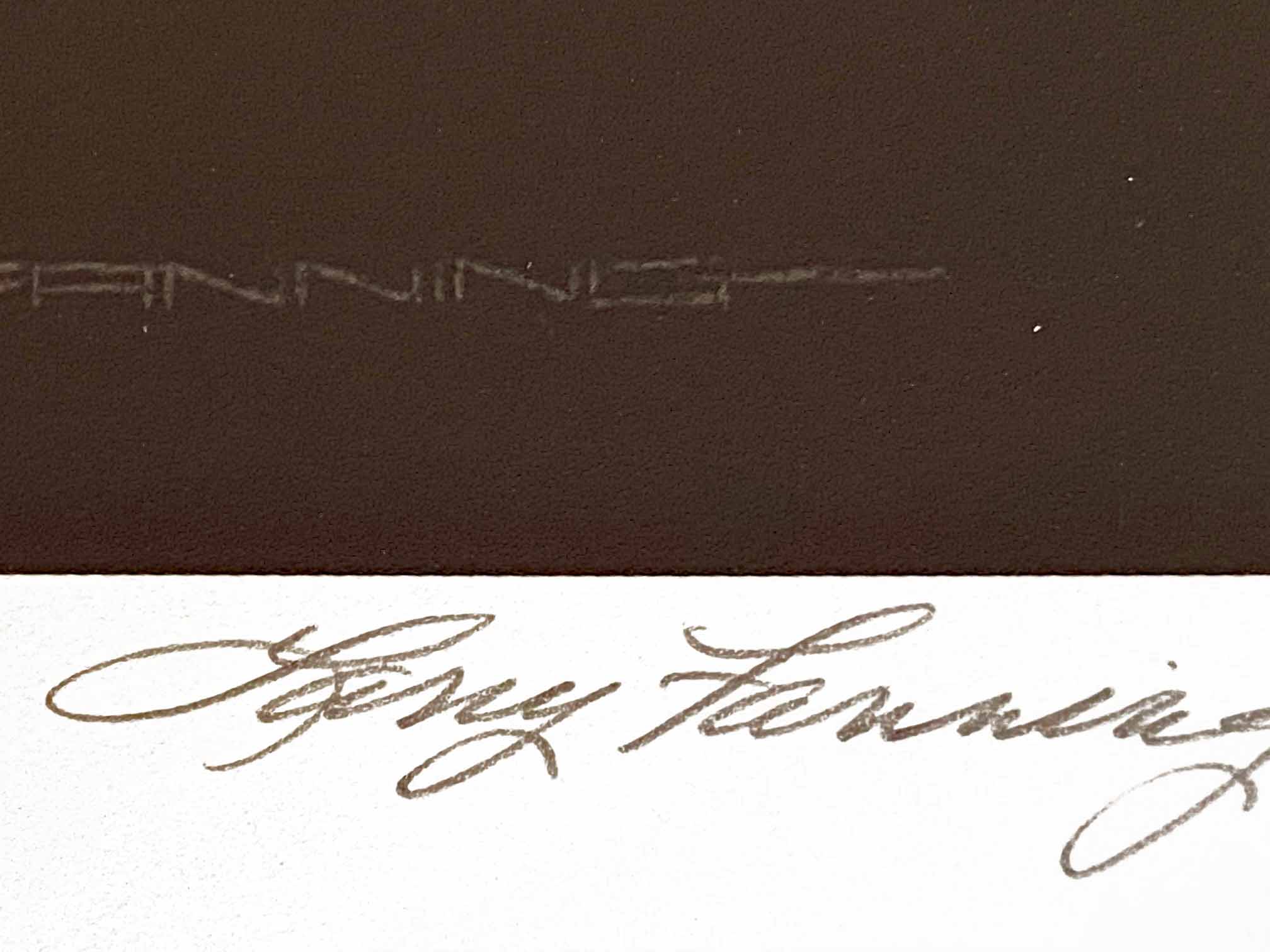 Timber Mates Larry Fanning Artist Proof Lithograph Print on Paper Artist Hand Signed and AP Numbered