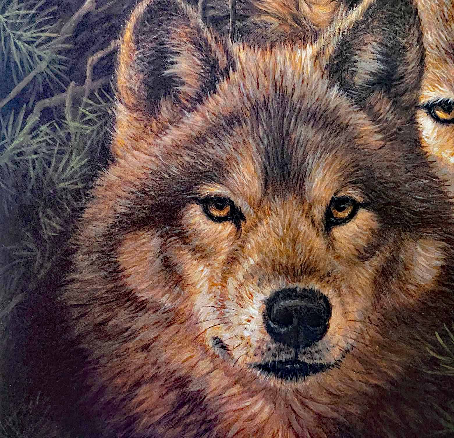 Timber Mates Larry Fanning Artist Proof Lithograph Print on Paper Artist Hand Signed and AP Numbered