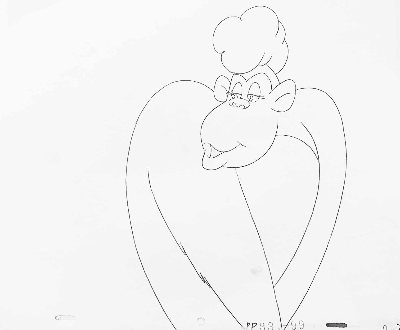 The Pink Panther Show MGM United Artists Original Production Animation Cel with Paired Pencil Sketch