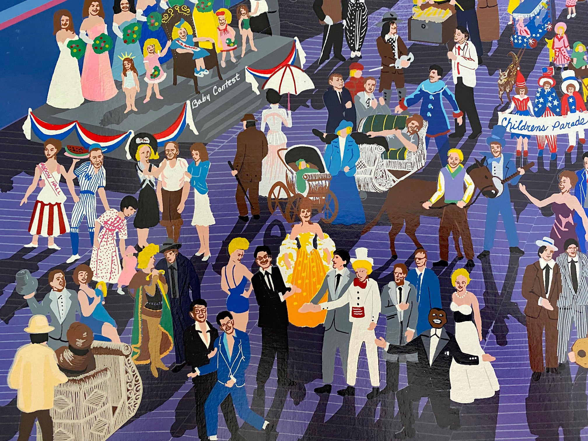 Boardwalk of Atlantic City - Limited Edition Artist Proof Serigraph Print on Paper by Melanie Taylor Kent