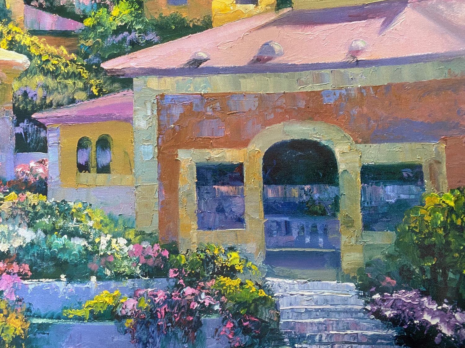 Villas of Italy Howard Behrens Canvas Giclée Artist Hand Signed and Numbered