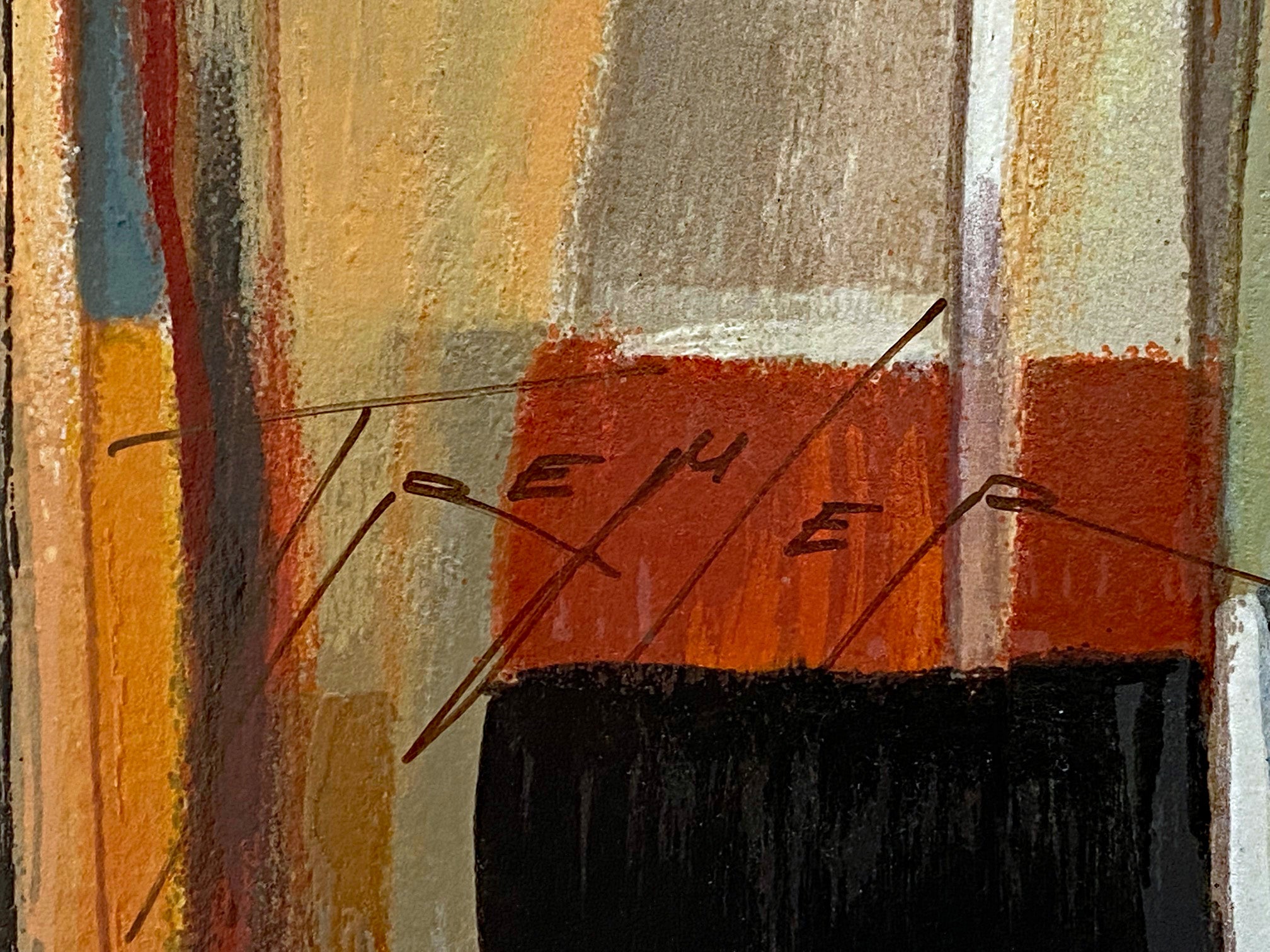 Untitled Yuri Tremler Serigraph Print Artist Hand Signed and Numbered