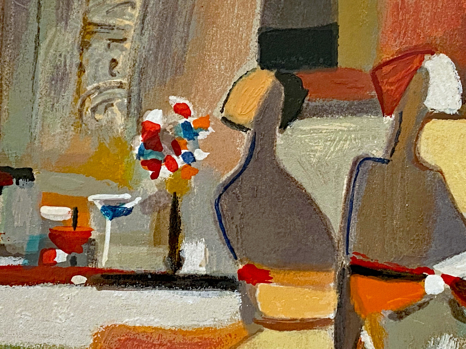 Untitled Yuri Tremler Serigraph Print Artist Hand Signed and Numbered