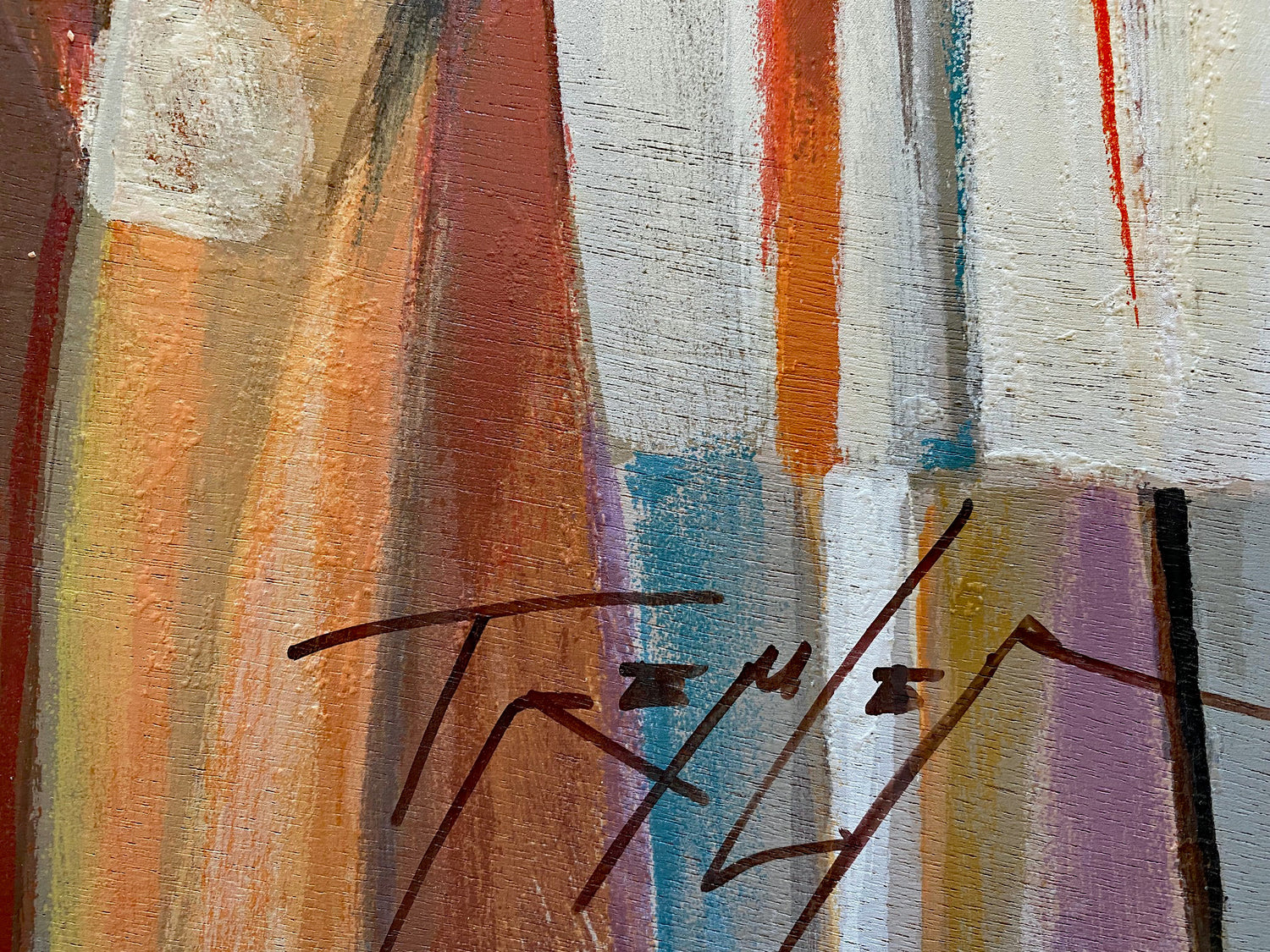 Untitled Limited Edition Serigraph on Wood Panel by Yuri Tremler