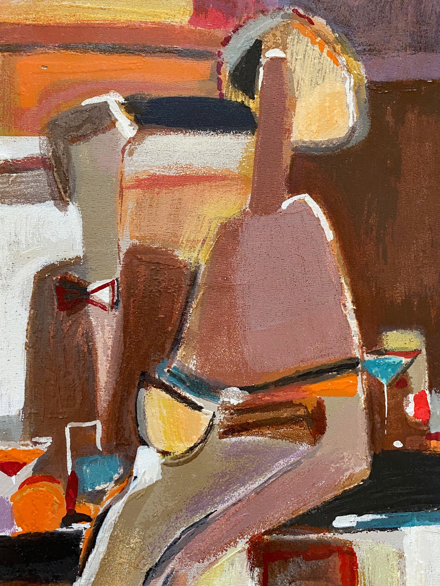 Untitled Limited Edition Serigraph on Wood Panel by Yuri Tremler