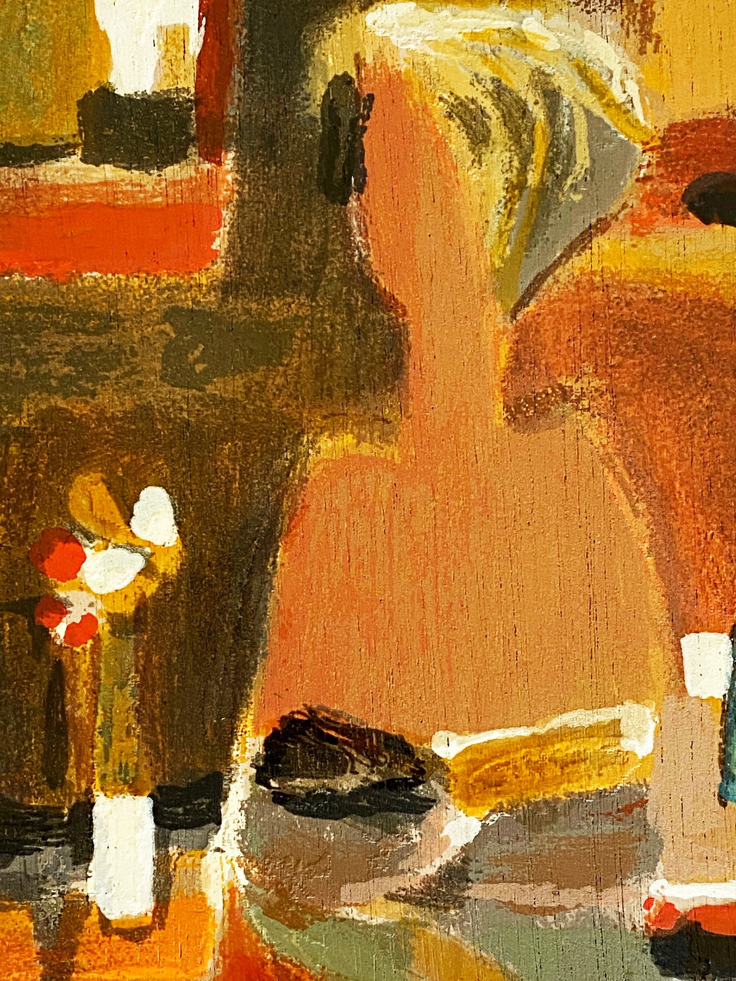 Untitled Yuri Tremler Serigraph on Wood Panel Artist Hand Signed and Numbered