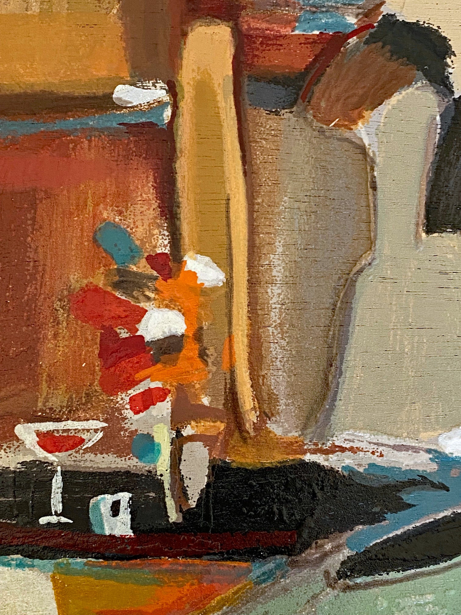 Untitled Yuri Tremler Serigraph on Wood Panel Artist Hand Signed and Numbered