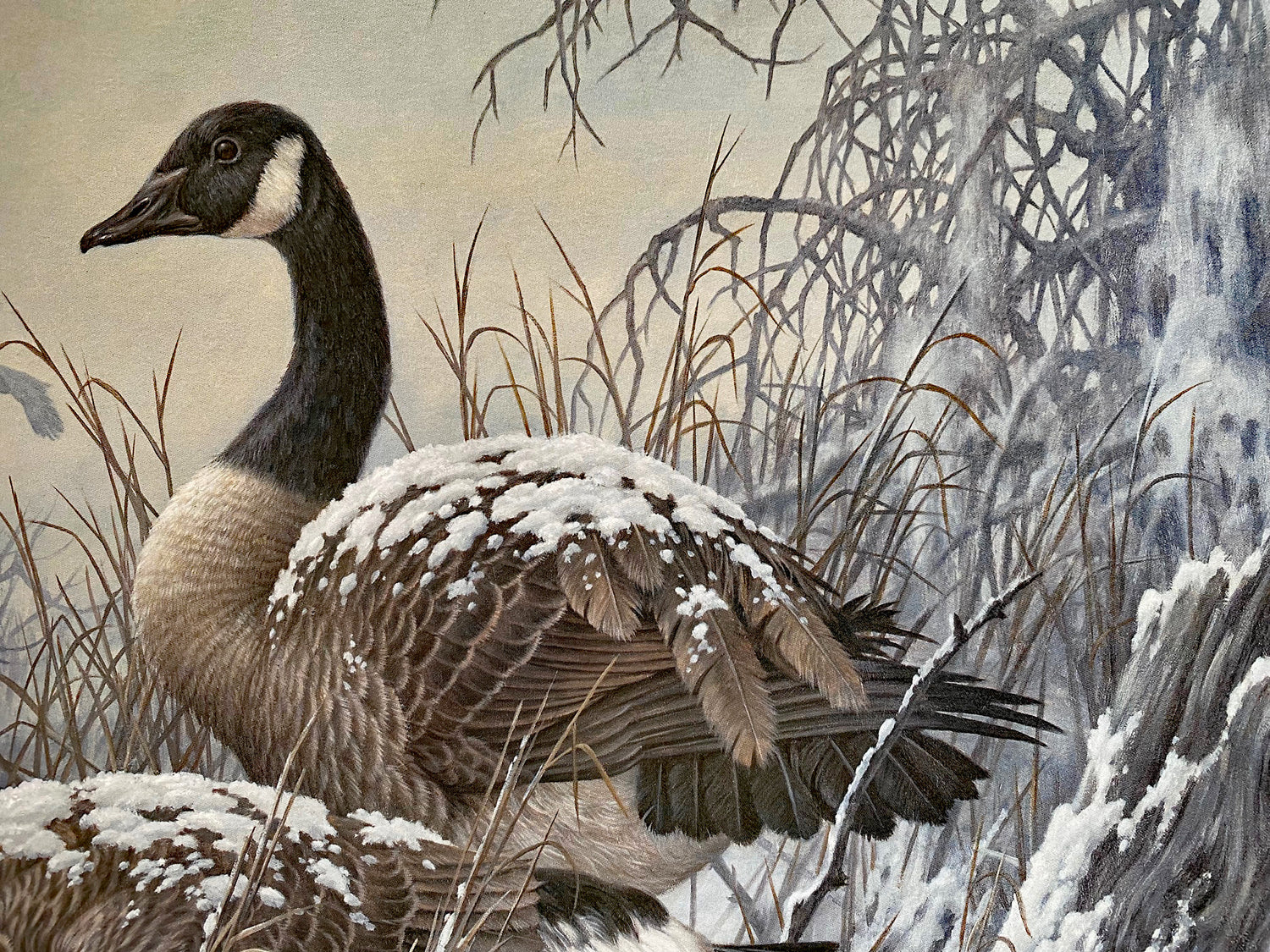 April Snow Larry Fanning Artist Proof Lithograph on Paper Artist Hand Signed and AP Numbered