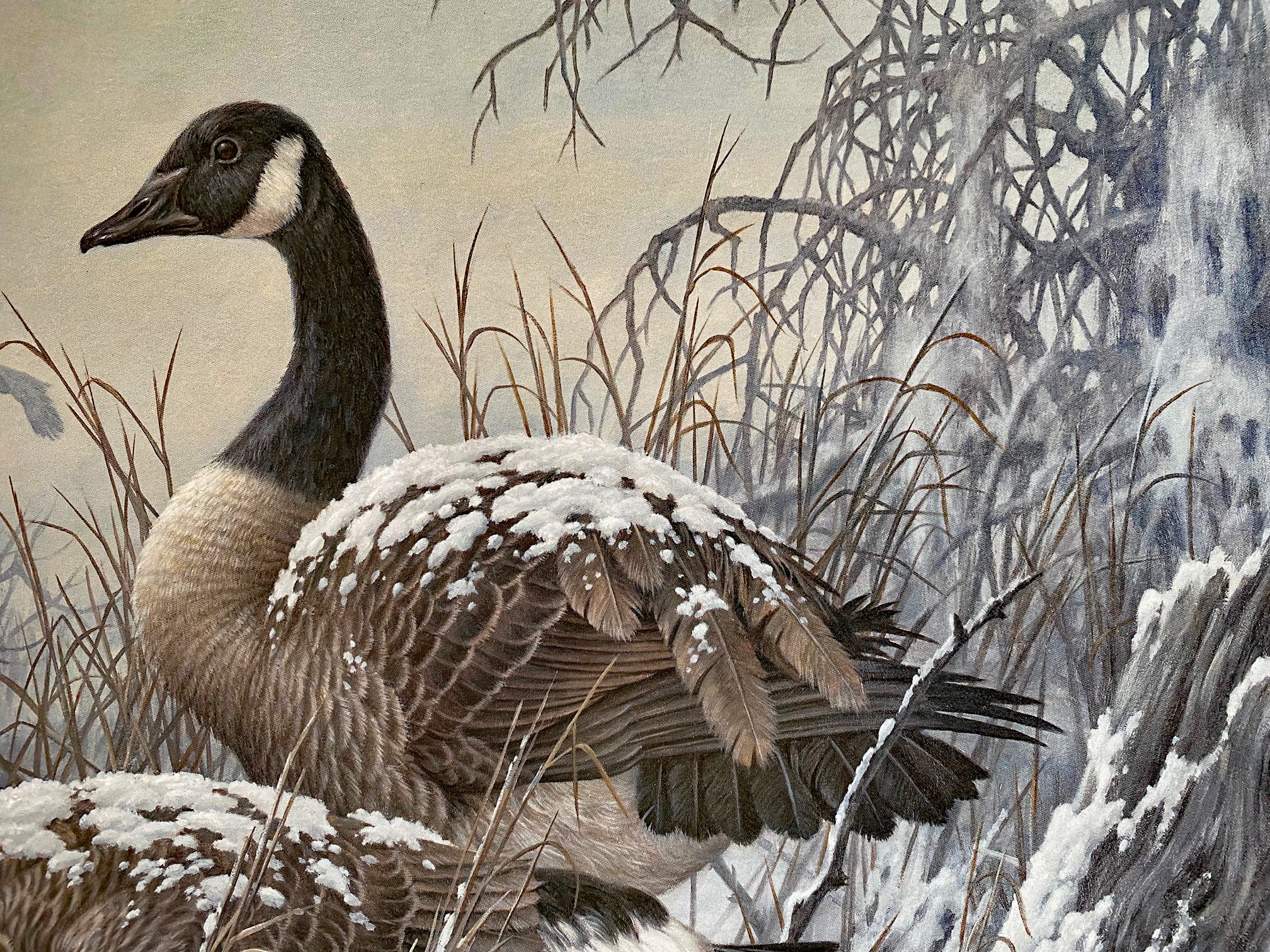 April Snow Larry Fanning Artist Proof Lithograph on Paper Artist Hand Signed and AP Numbered