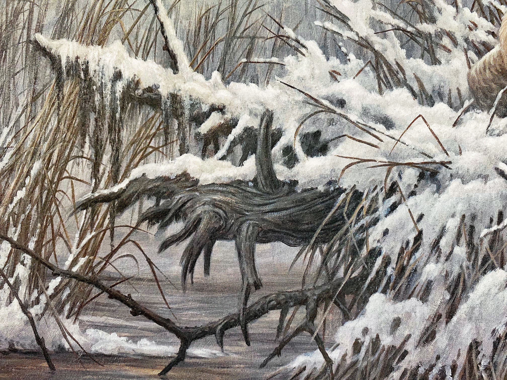 April Snow Larry Fanning Artist Proof Lithograph on Paper Artist Hand Signed and AP Numbered
