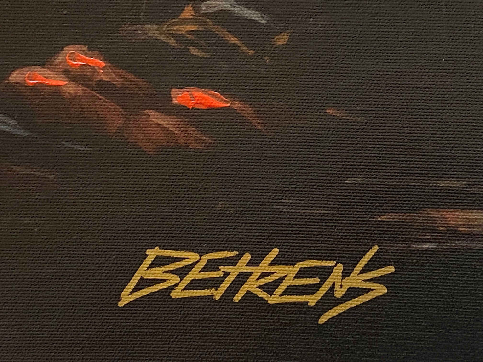 Sunset on the Grand Canal 2 Howard Behrens Hand Embellished Canvas Giclée Bearing Artist Authorized Signature and Numbered