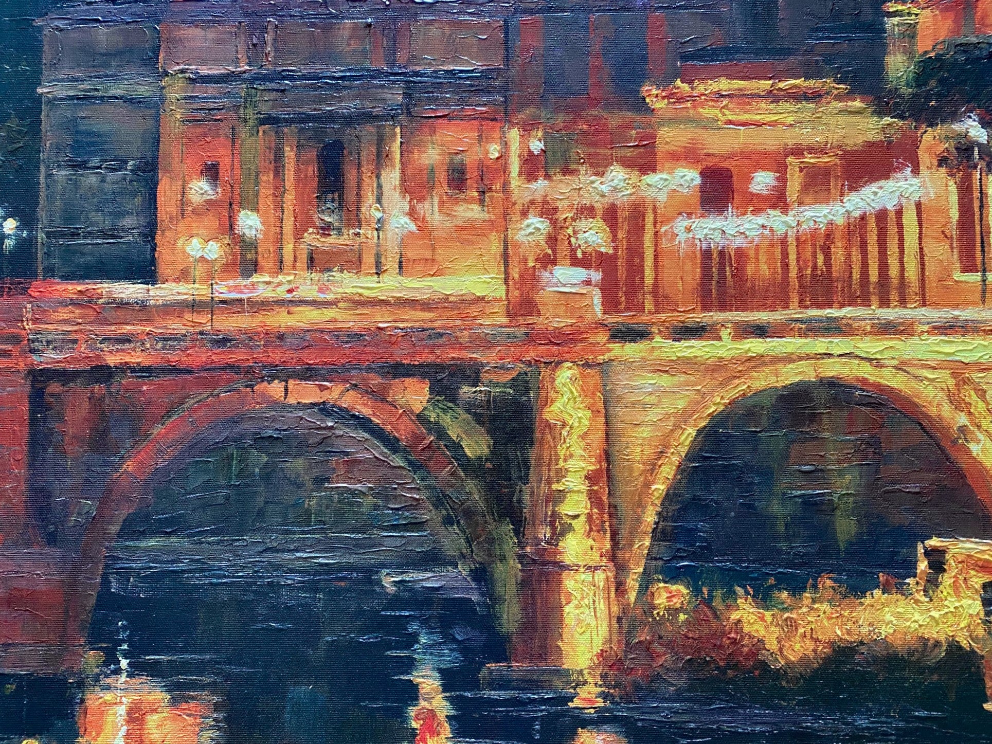 Sunset on St Peters Howard Behrens Textured Giclée on Board Hand Embellished Numbered with Artist Authorized Signature