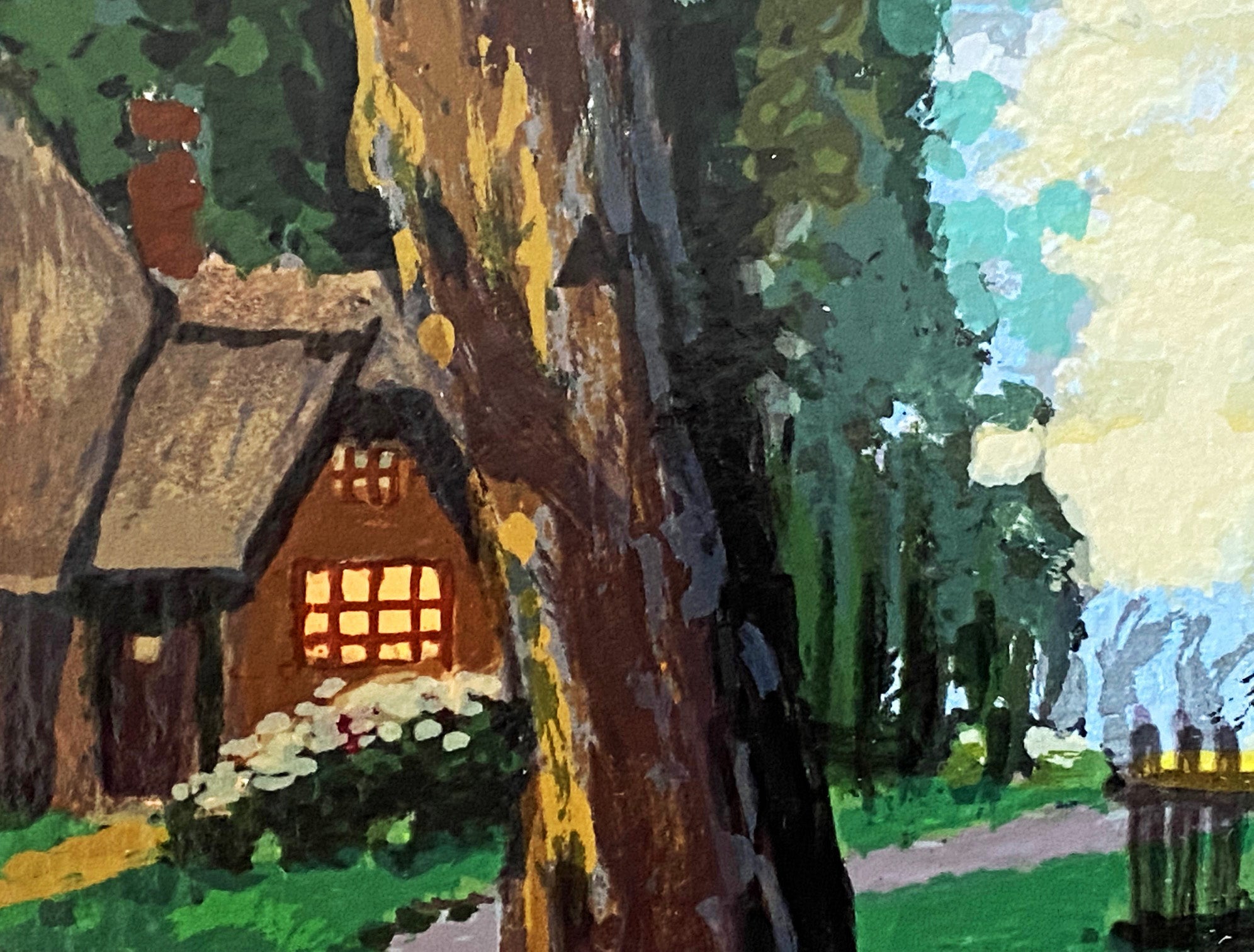 Country House Anatoly Metlan Artist Proof Serigraph Print Artist Hand Signed and AP Numbered