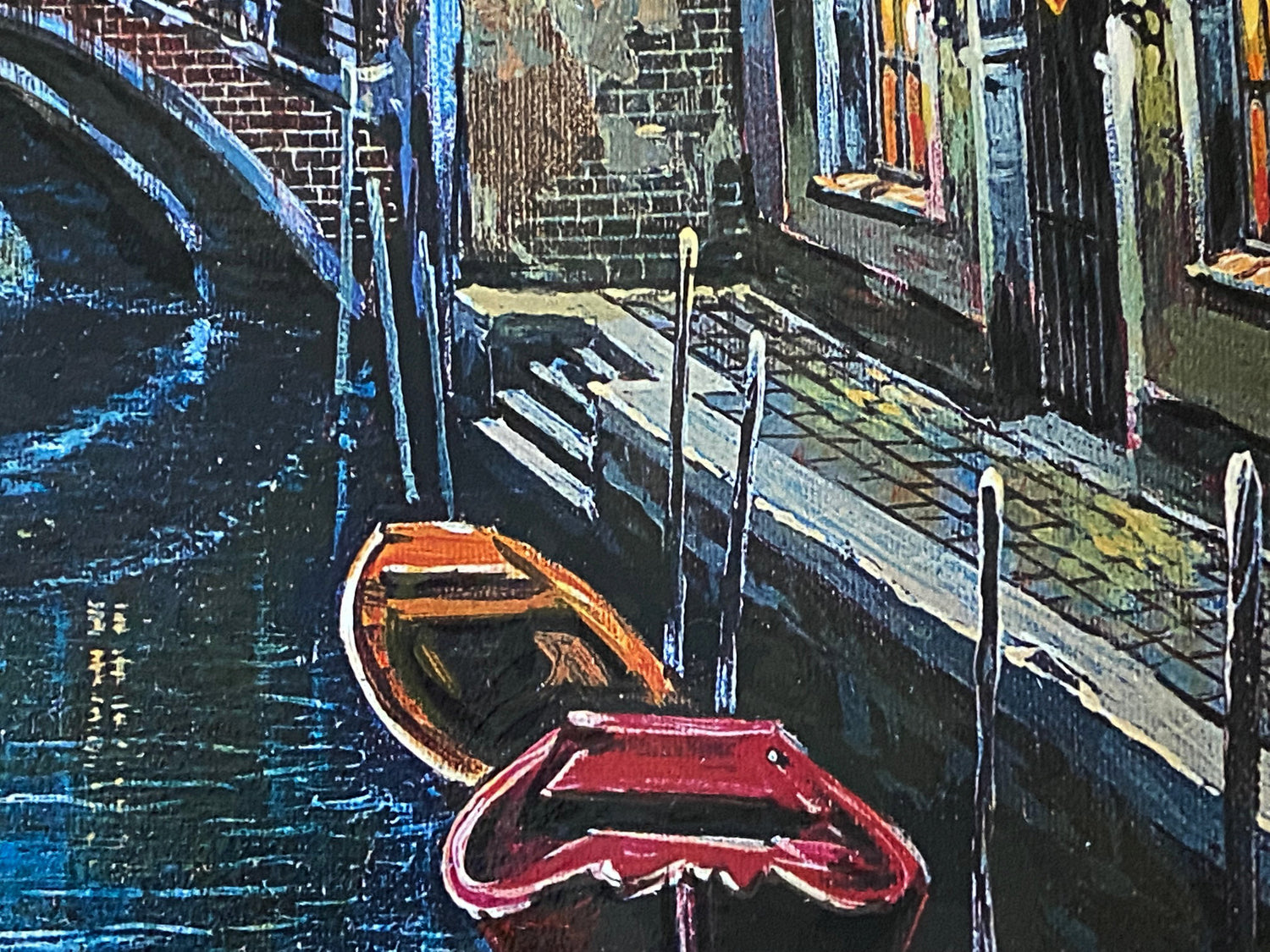 Venice Anatoly Metlan Serigraph Print Artist Hand Signed and Numbered