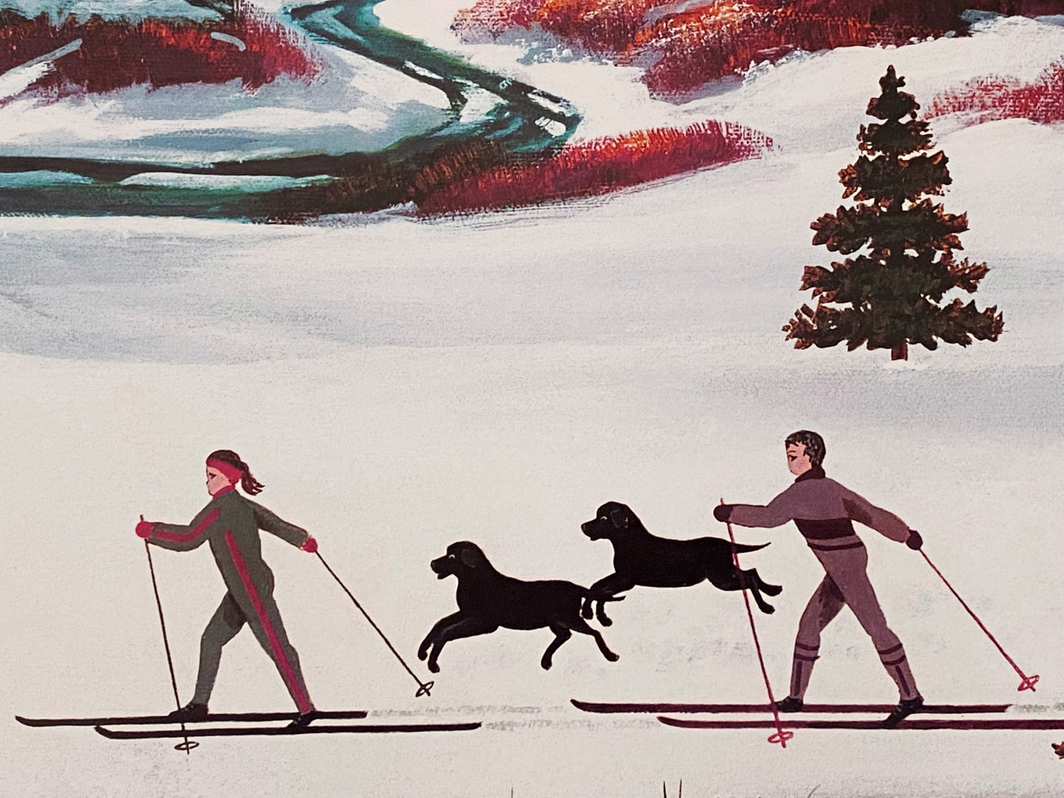 Sawtooth Mountain Splendor - Limited Edition Lithograph on Paper by Jane Wooster Scott