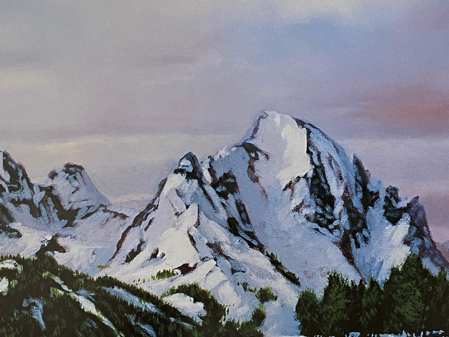 Sawtooth Mountain Splendor Jane Wooster Scott Lithograph Print Artist Hand Signed and Numbered