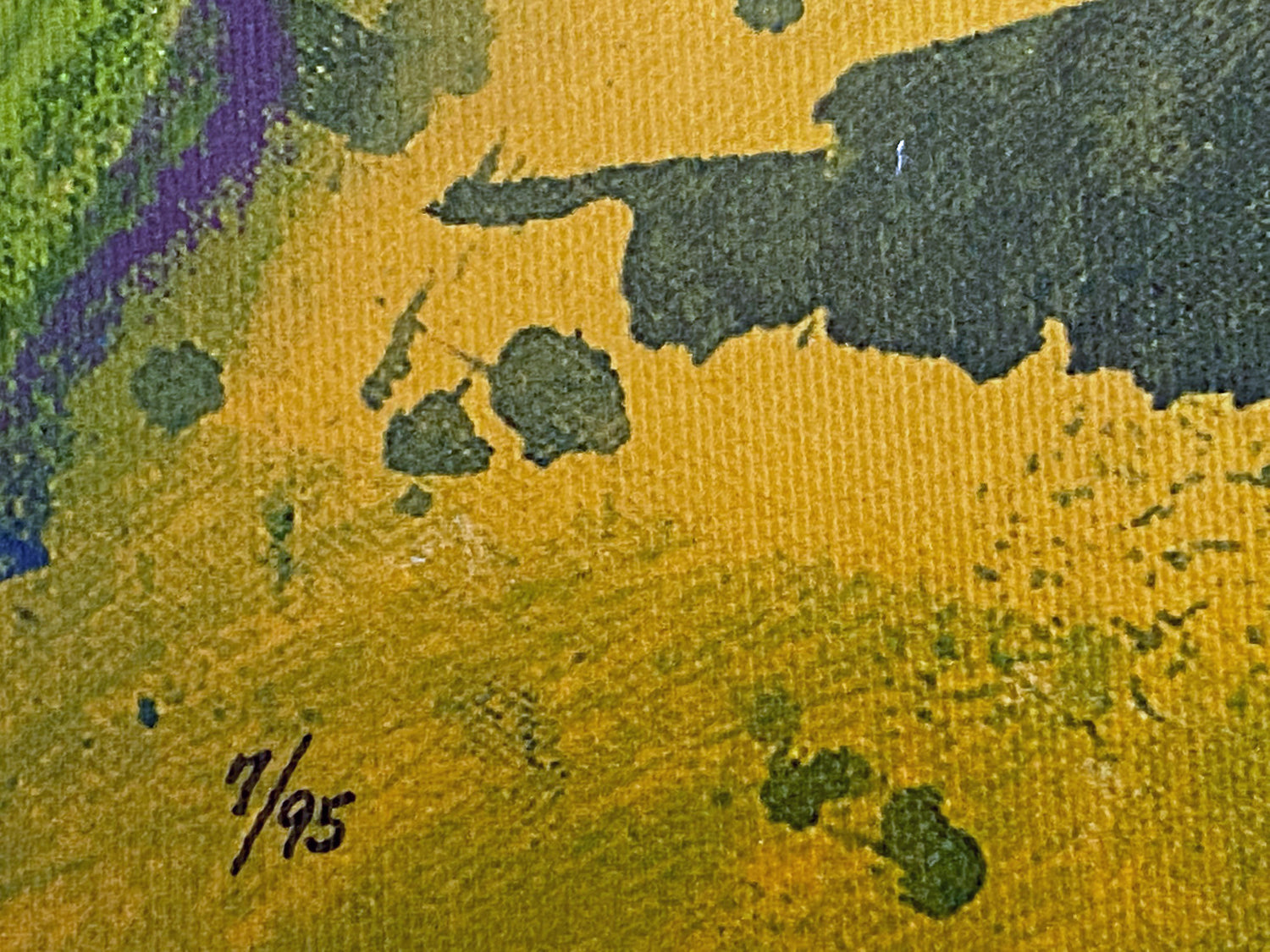 Waiting B H Brody Serigraph on Canvas Print Artist Hand Signed and Numbered