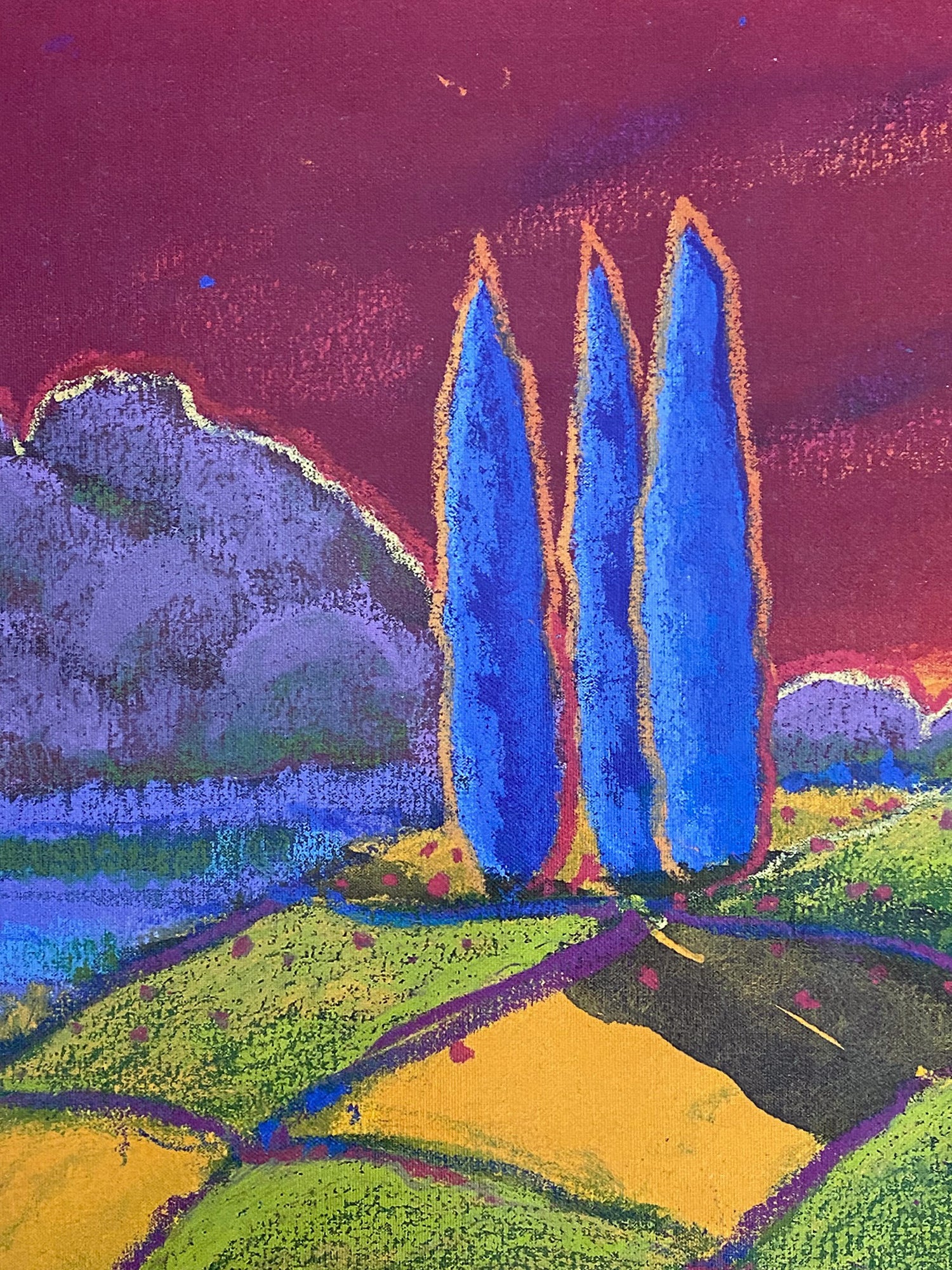 Waiting B H Brody Serigraph on Canvas Print Artist Hand Signed and Numbered