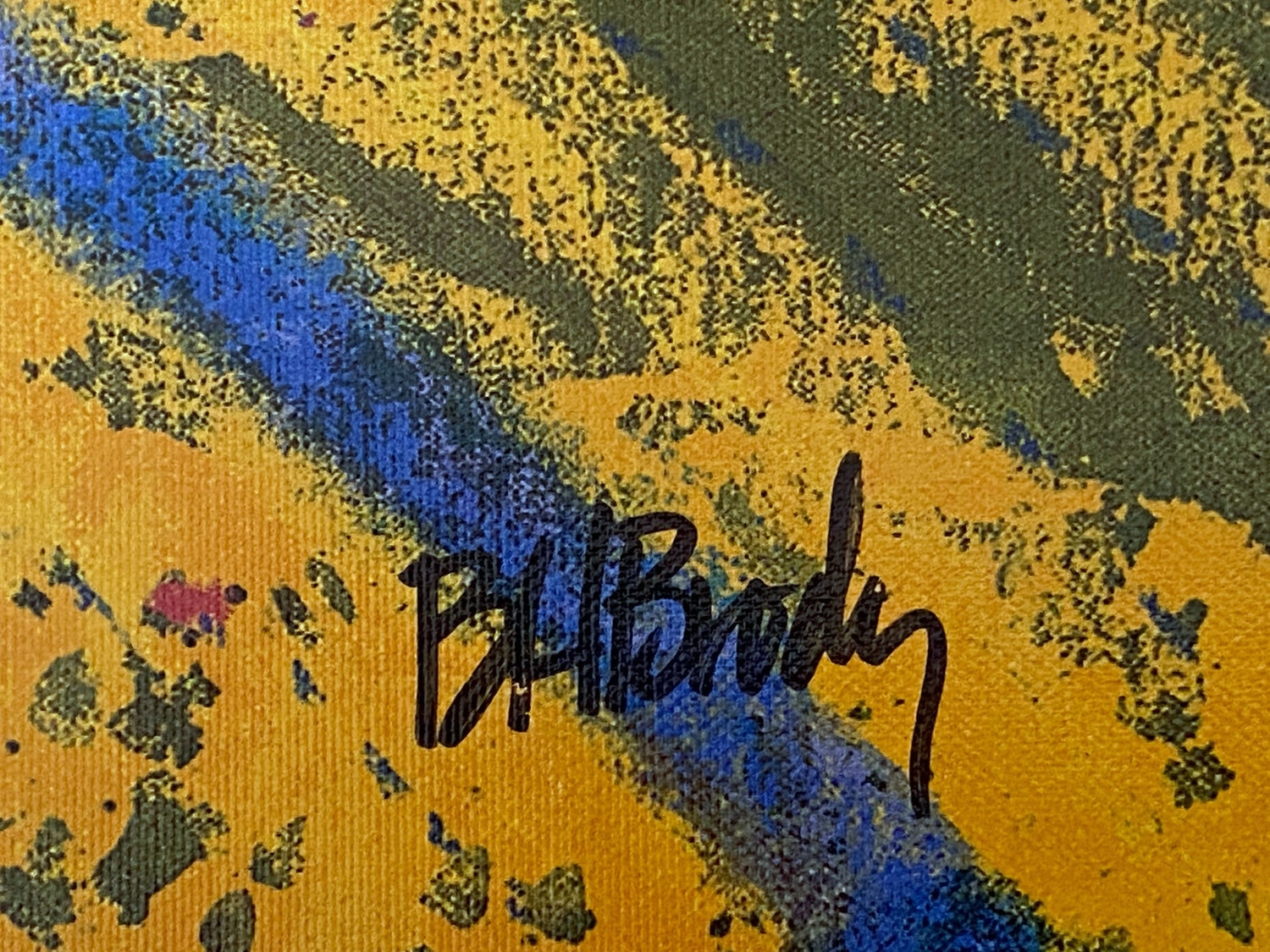 Waiting B H Brody Serigraph on Canvas Print Artist Hand Signed and Numbered