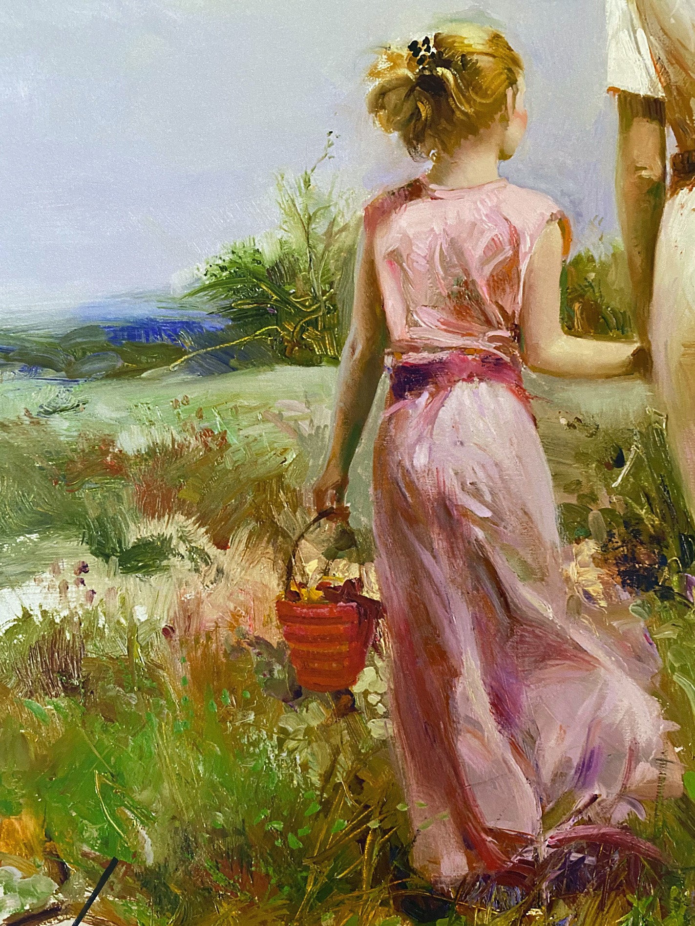Tuscan Stroll Pino Daeni Giclée Print Artist Hand Signed and Numbered