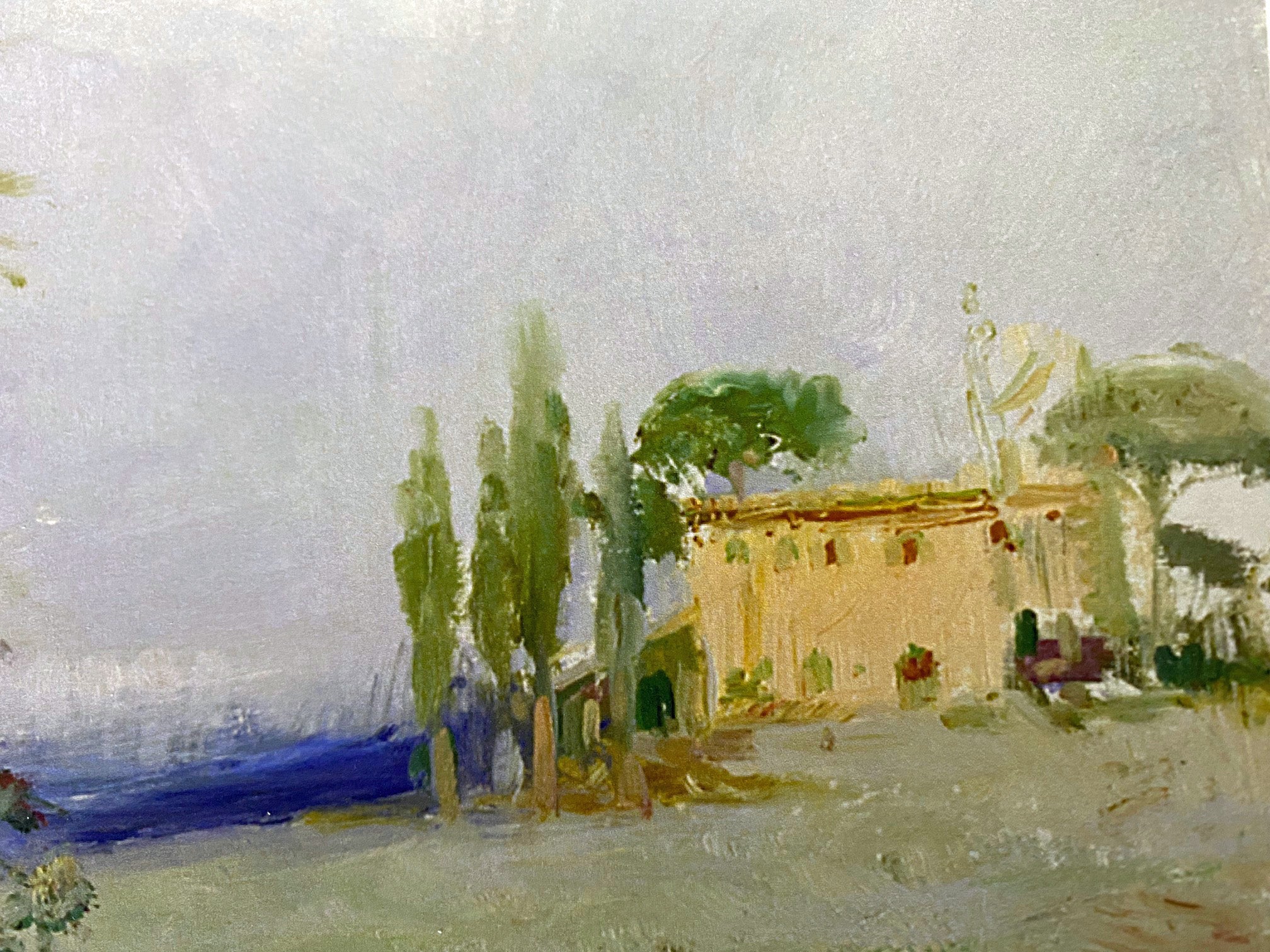 Tuscan Stroll Pino Daeni Giclée Print Artist Hand Signed and Numbered