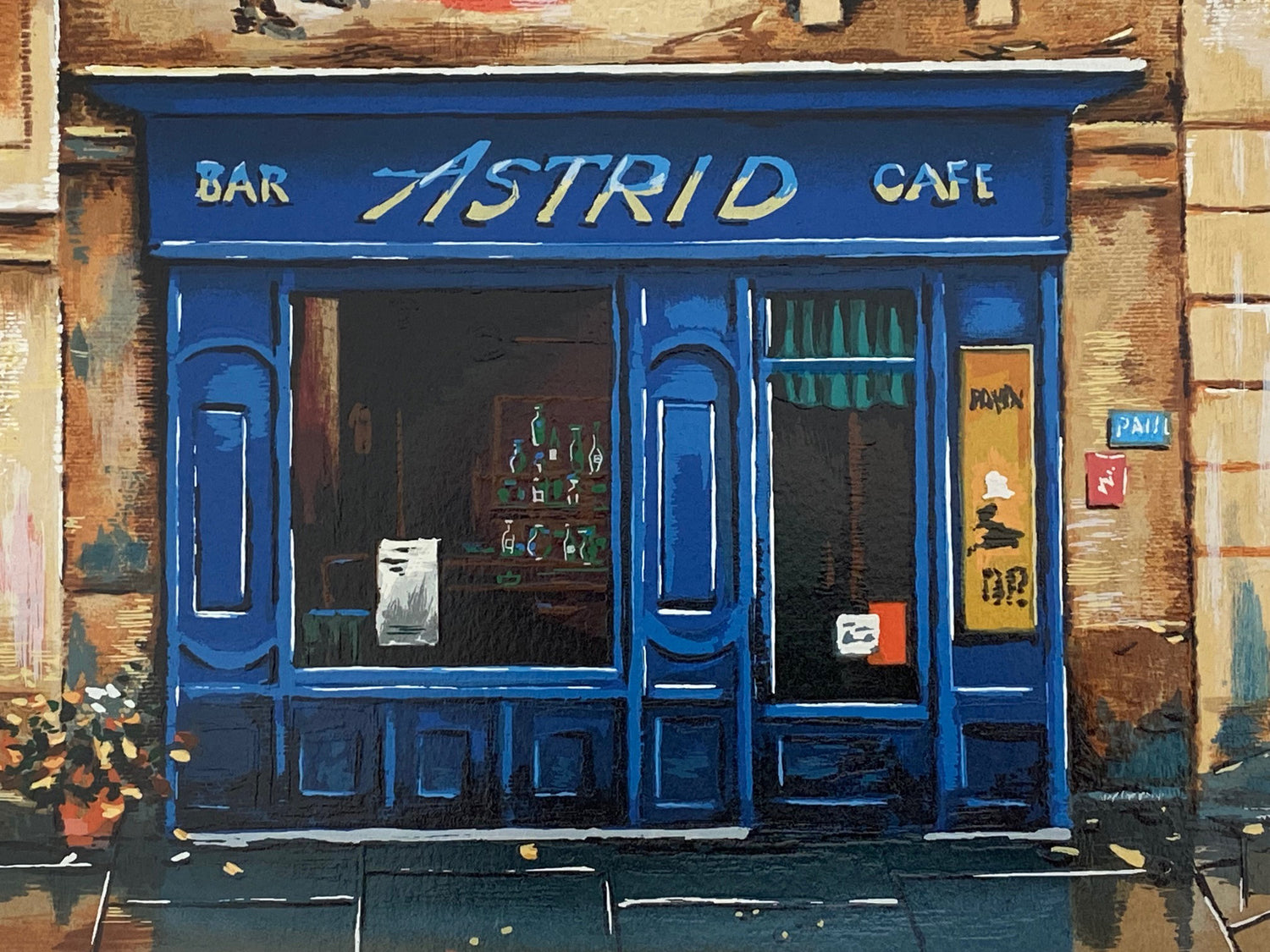 Bar Astrid Alexander Borewko Artist Proof Serigraph Artist Hand Signed and AP Numbered