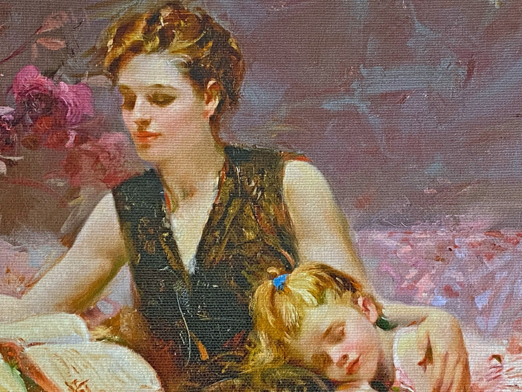 Precious Moments Pino Daeni Canvas Giclée Print Artist Hand Signed and Numbered