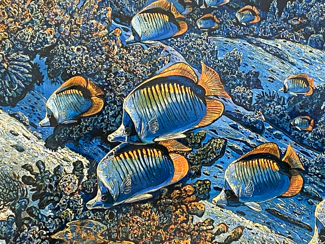 Wonders of Mahea Lani Robert Lyn Nelson Mixed Media Print Artist Hand Signed and Numbered