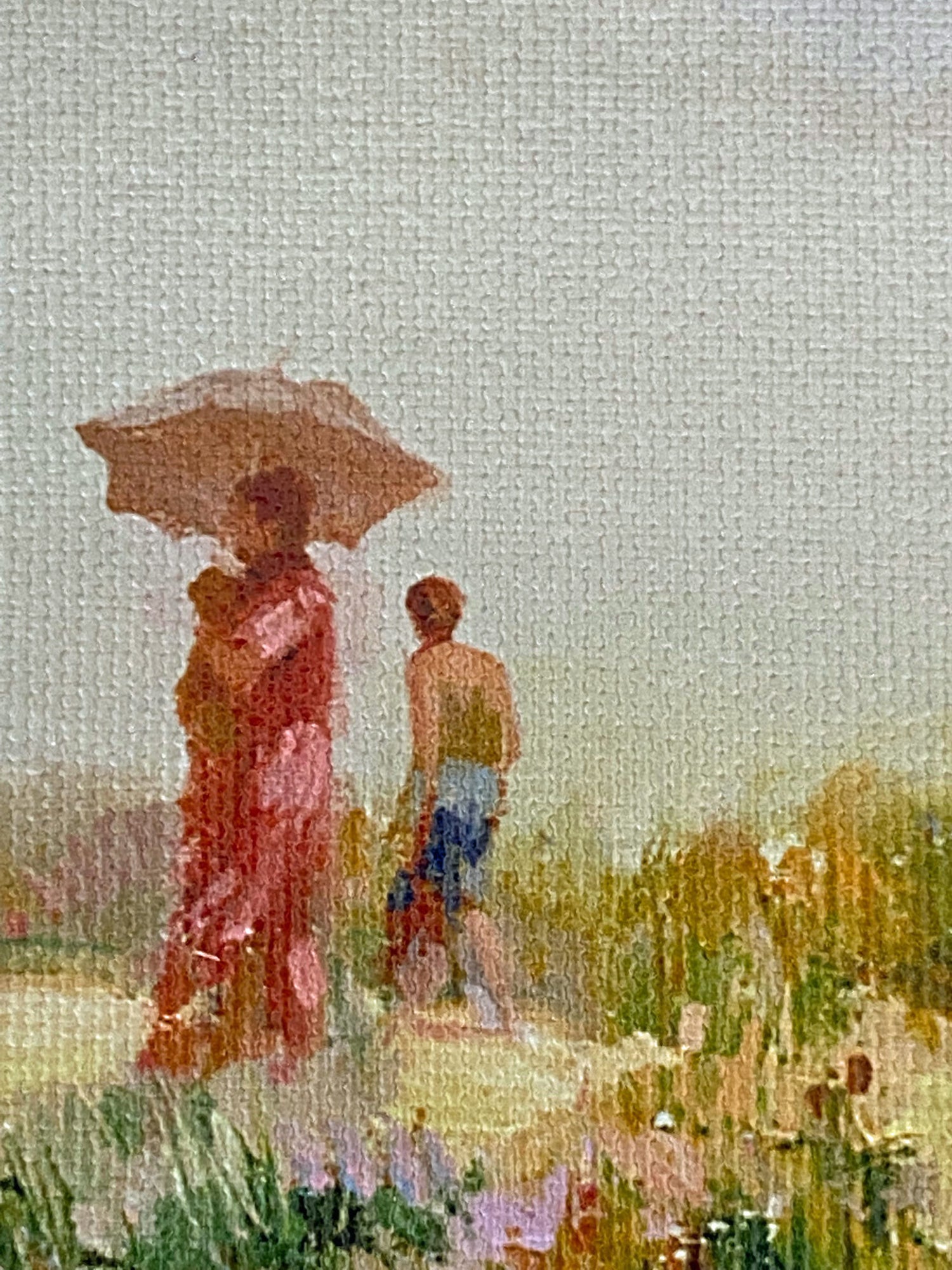 Cliffside Retreat Pino Daeni Giclée Print on Canvas Artist Hand Signed and Numbere