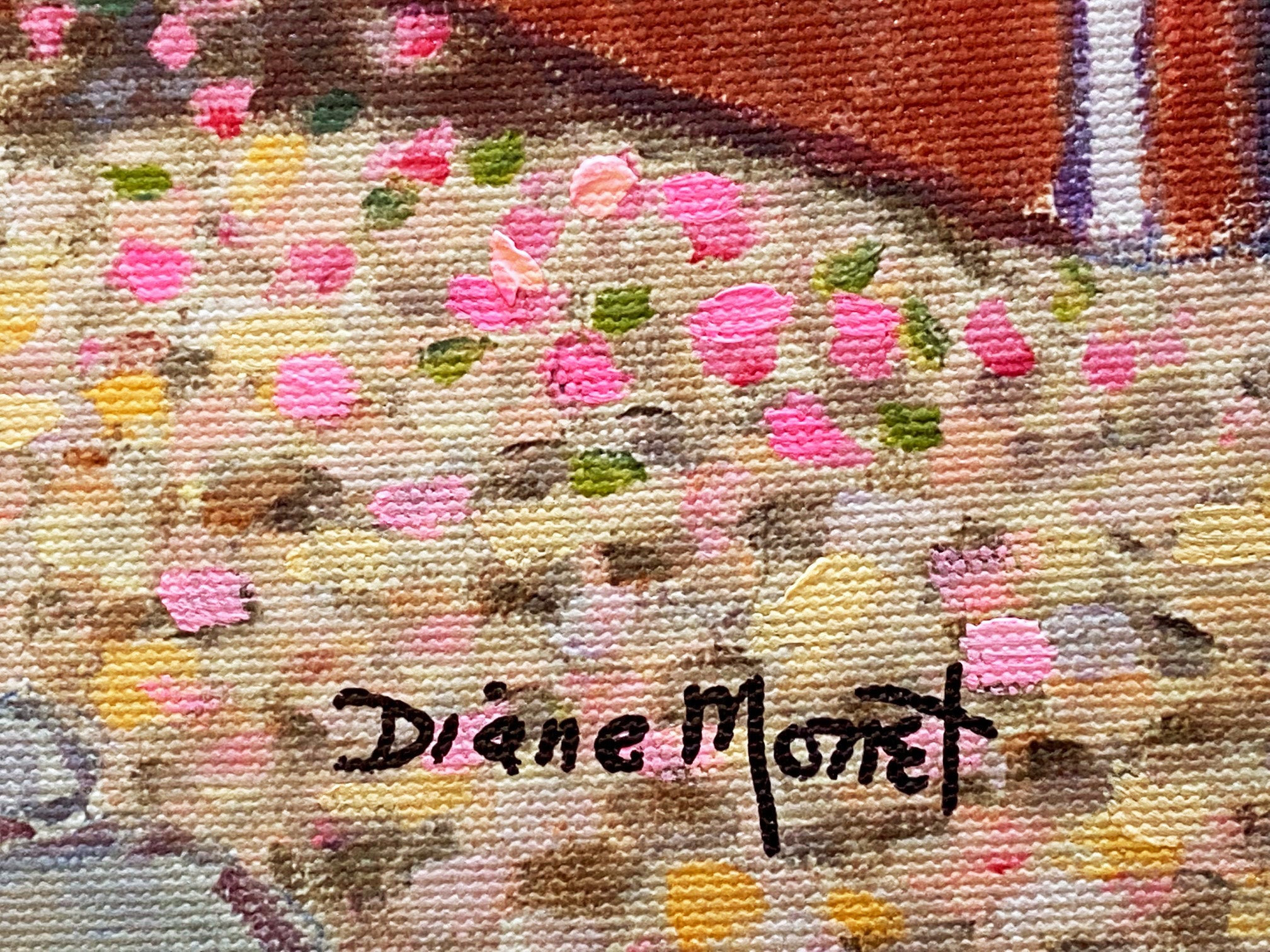 San Angel Diane Monet Canvas Giclée Print Artist Hand Signed and Numbered