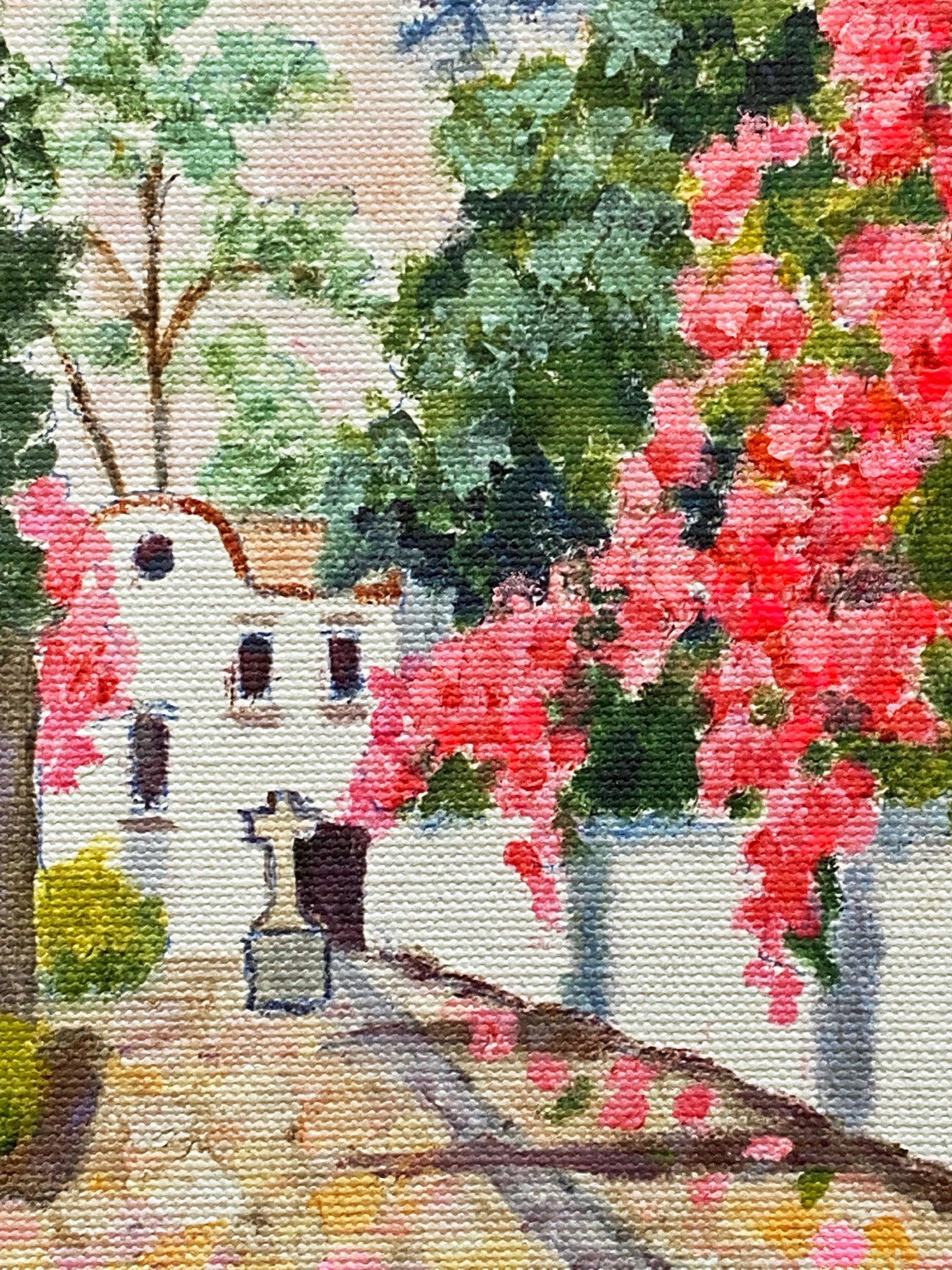 San Angel Diane Monet Canvas Giclée Print Artist Hand Signed and Numbered