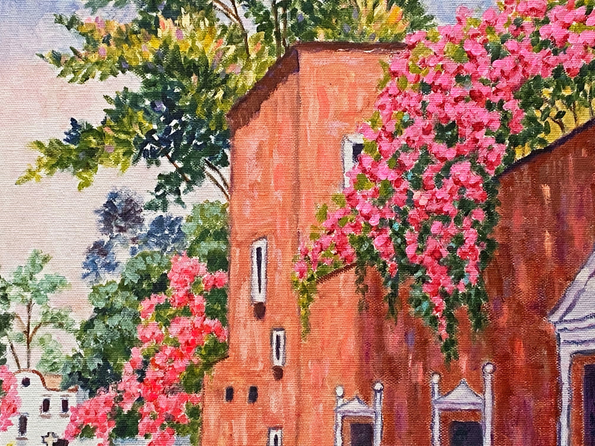San Angel Diane Monet Canvas Giclée Print Artist Hand Signed and Numbered