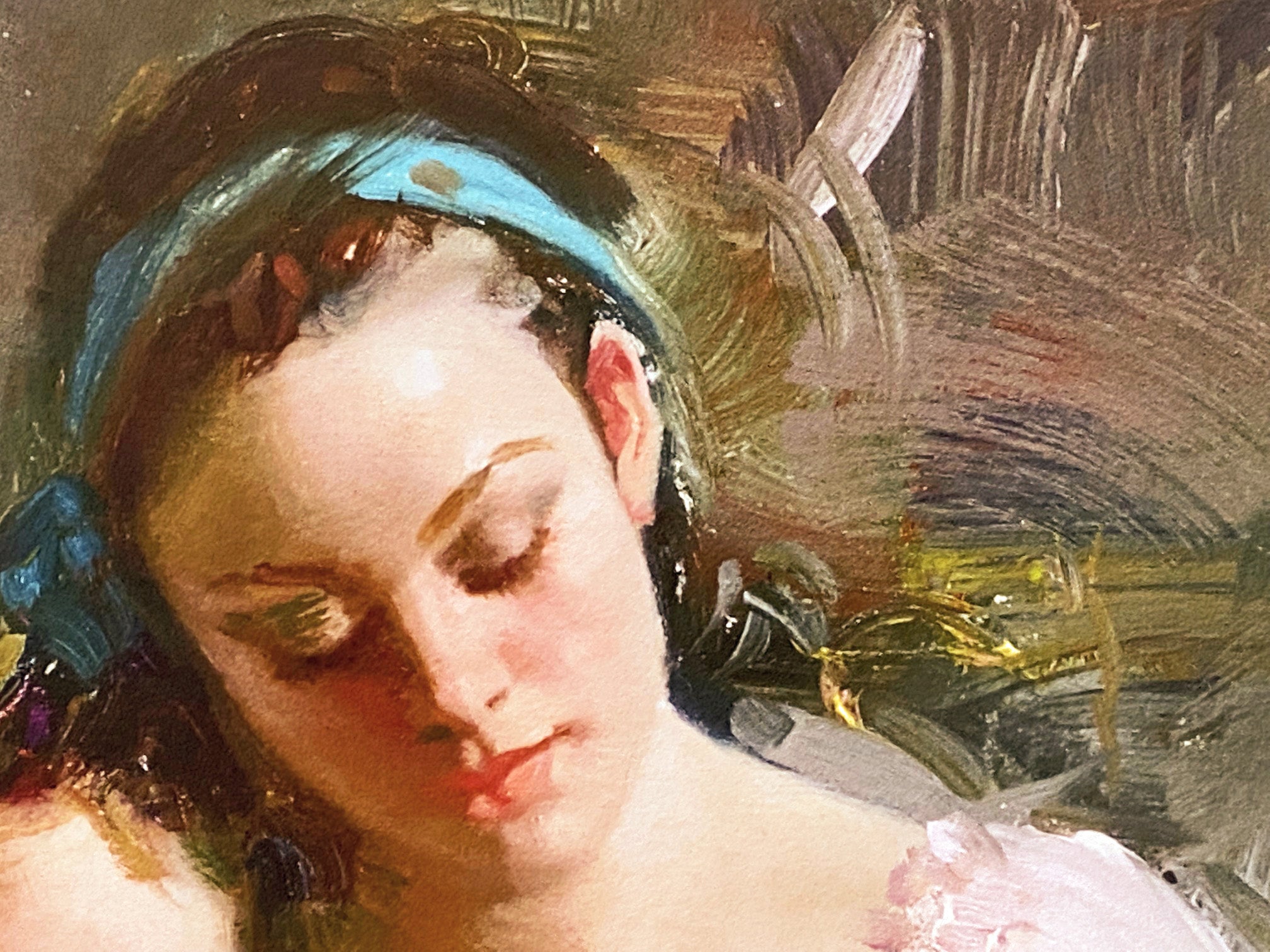 Bedtime Stories Pino Daeni Giclée Print Artist Hand Signed and Numbered