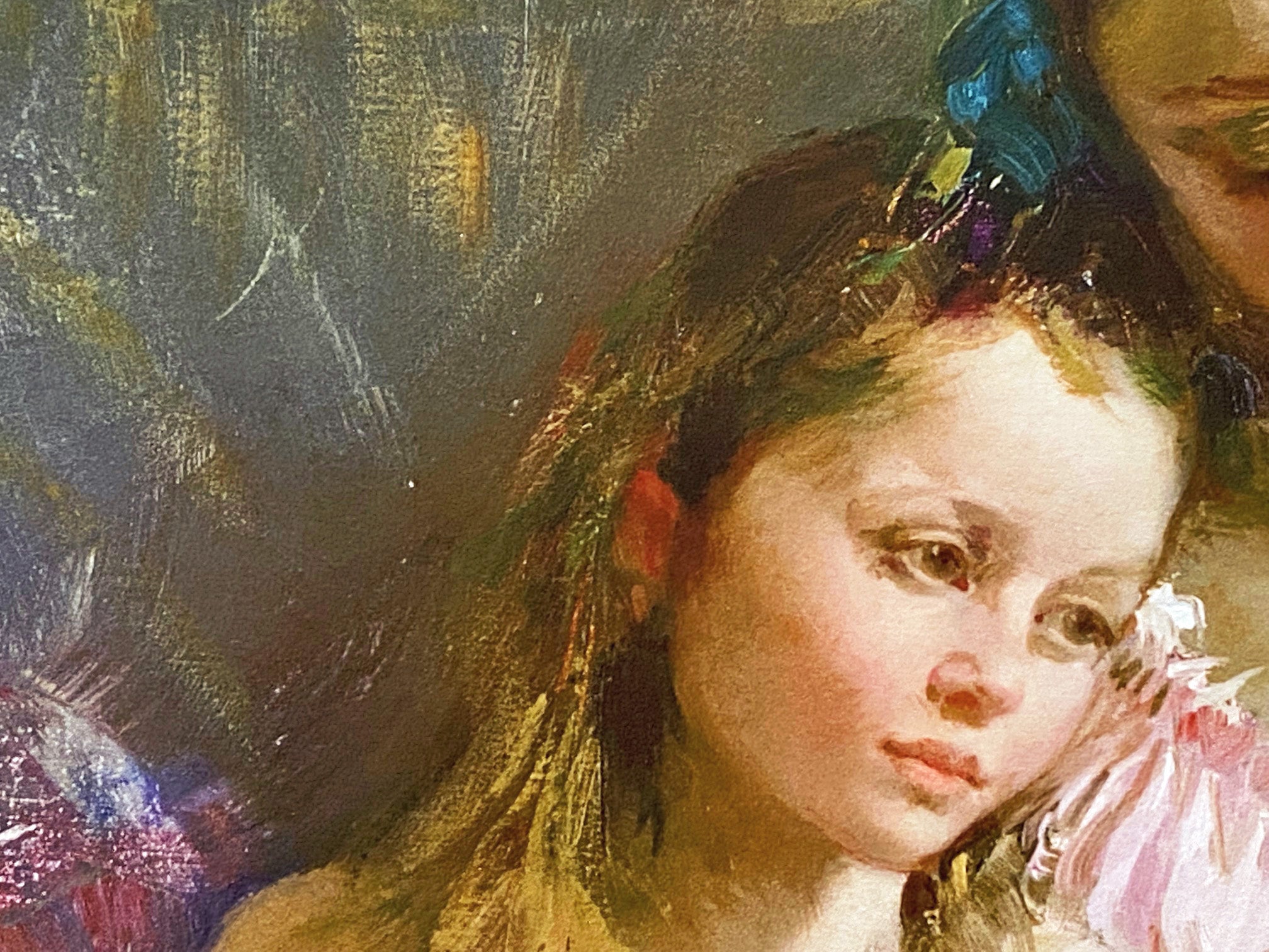 Bedtime Stories Pino Daeni Giclée Print Artist Hand Signed and Numbered