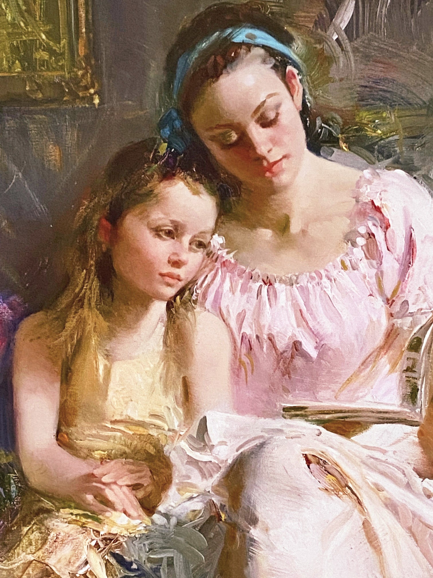 Bedtime Stories Pino Daeni Giclée Print Artist Hand Signed and Numbered
