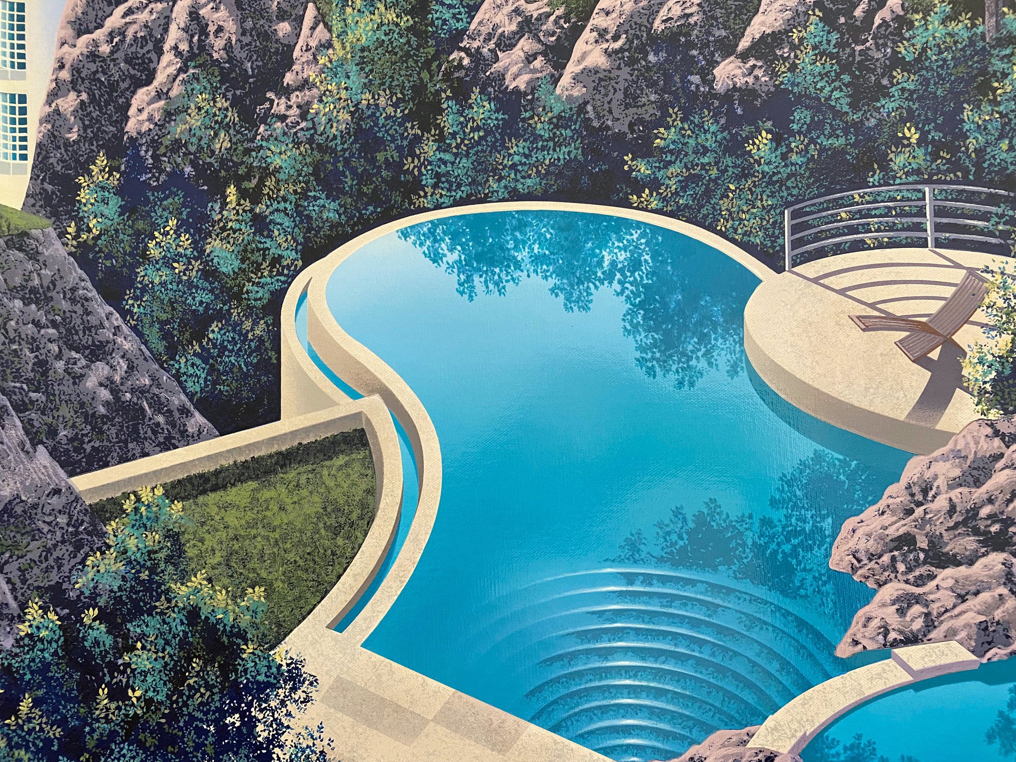 Venus Rising Jim Buckels Serigraph on Canvas Artist Hand Signed and Roman Numeral Numbered